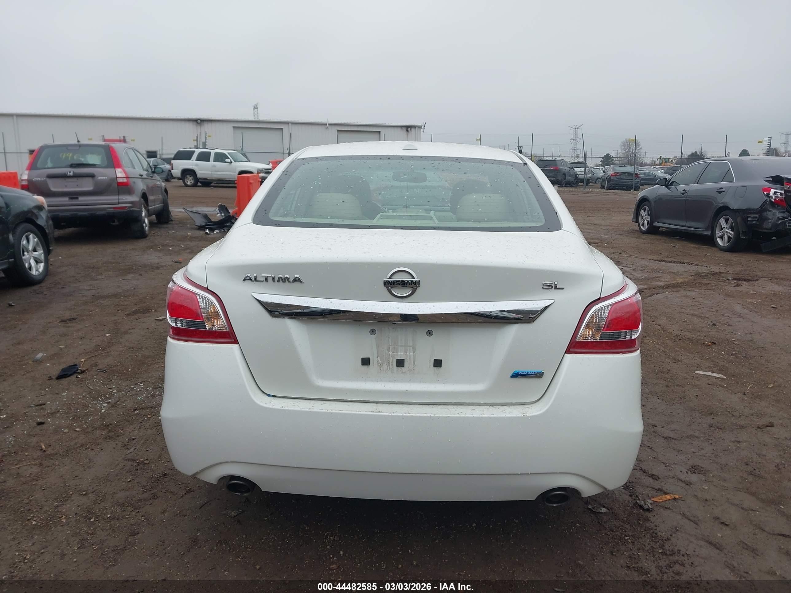 2013 Nissan Altima 2.5 Sl White vin: 1N4AL3APXDC245231