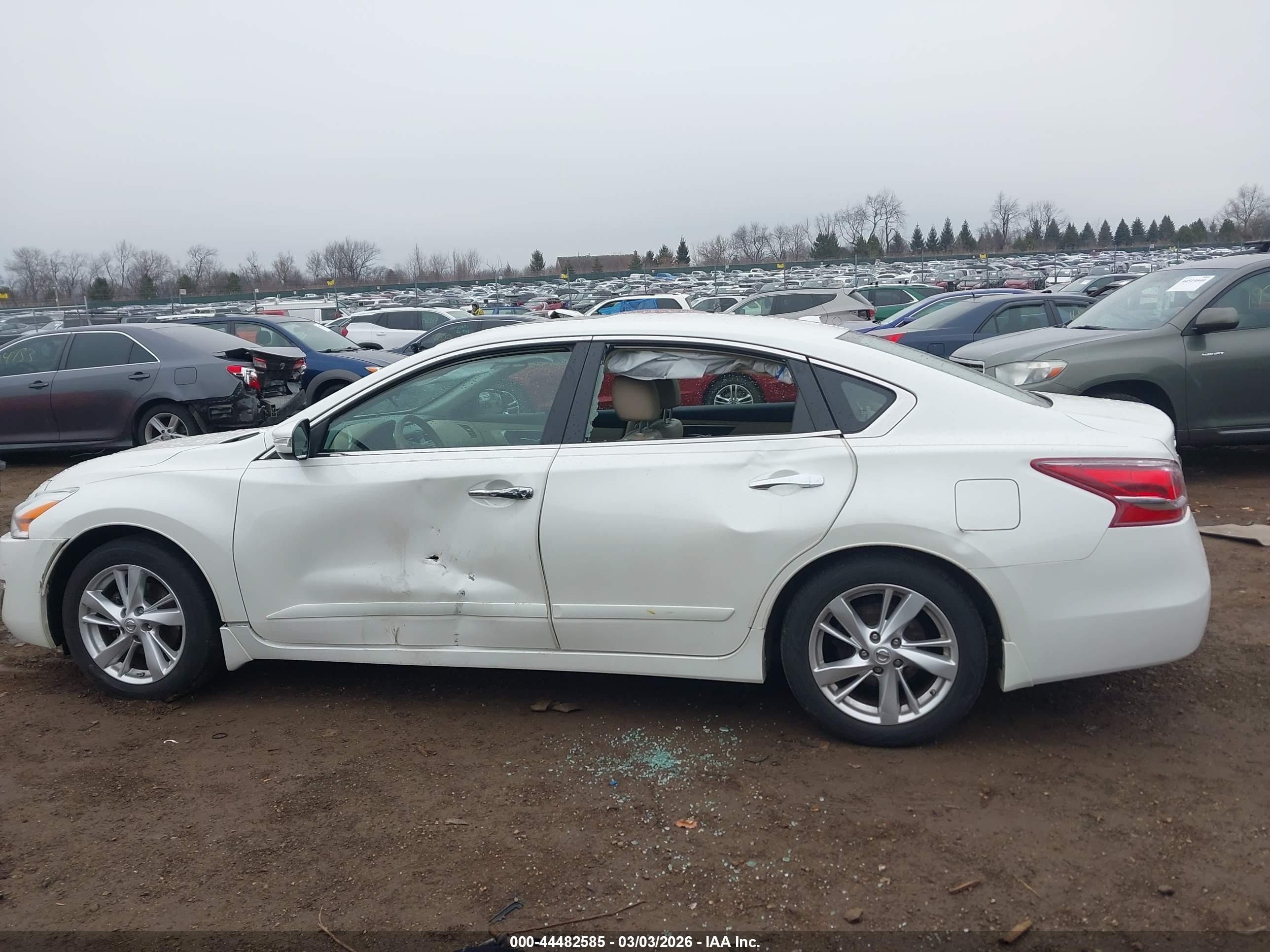 2013 Nissan Altima 2.5 Sl White vin: 1N4AL3APXDC245231