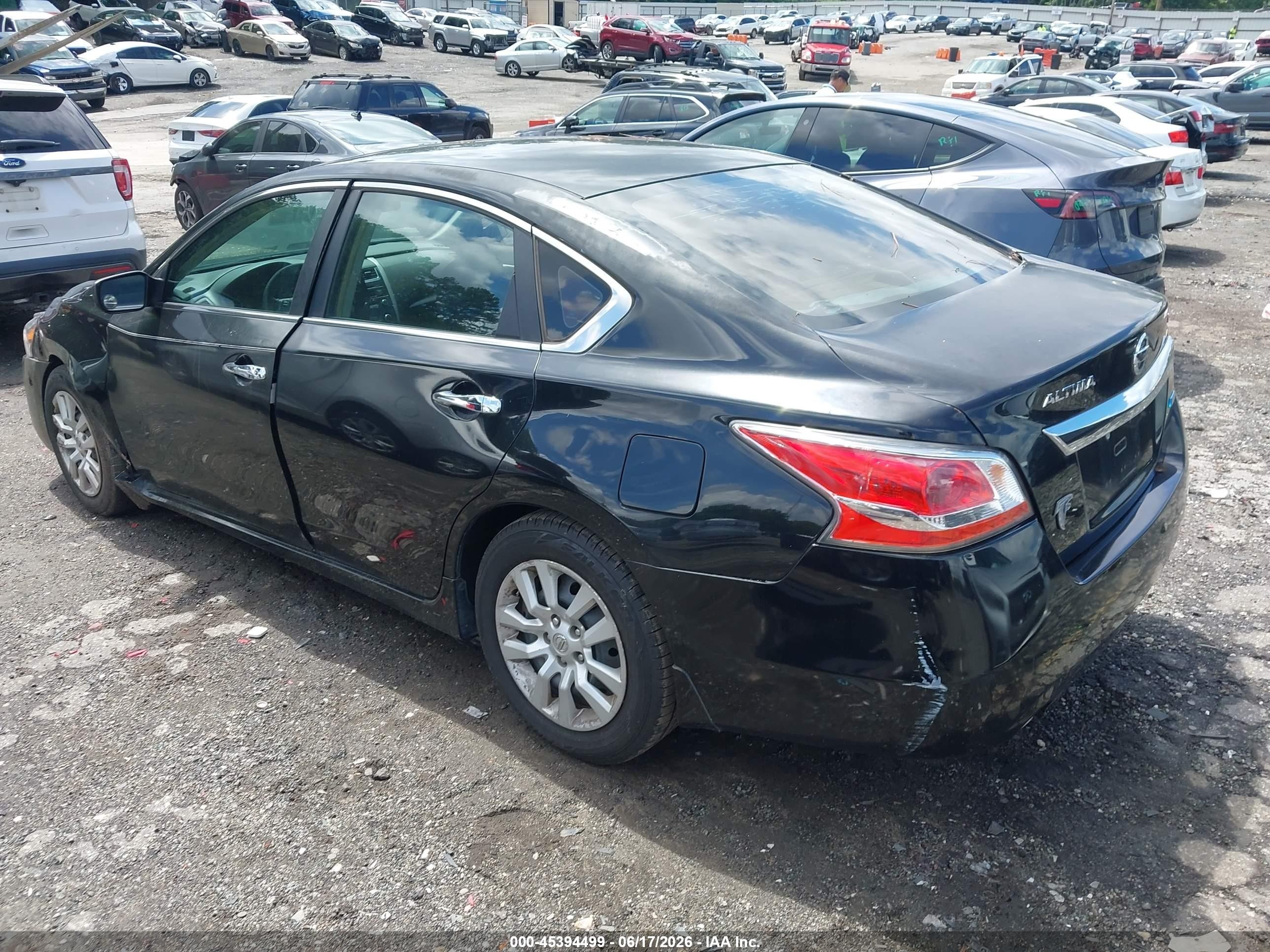 2013 Nissan Altima 2.5 S Black vin: 1N4AL3APXDC278097