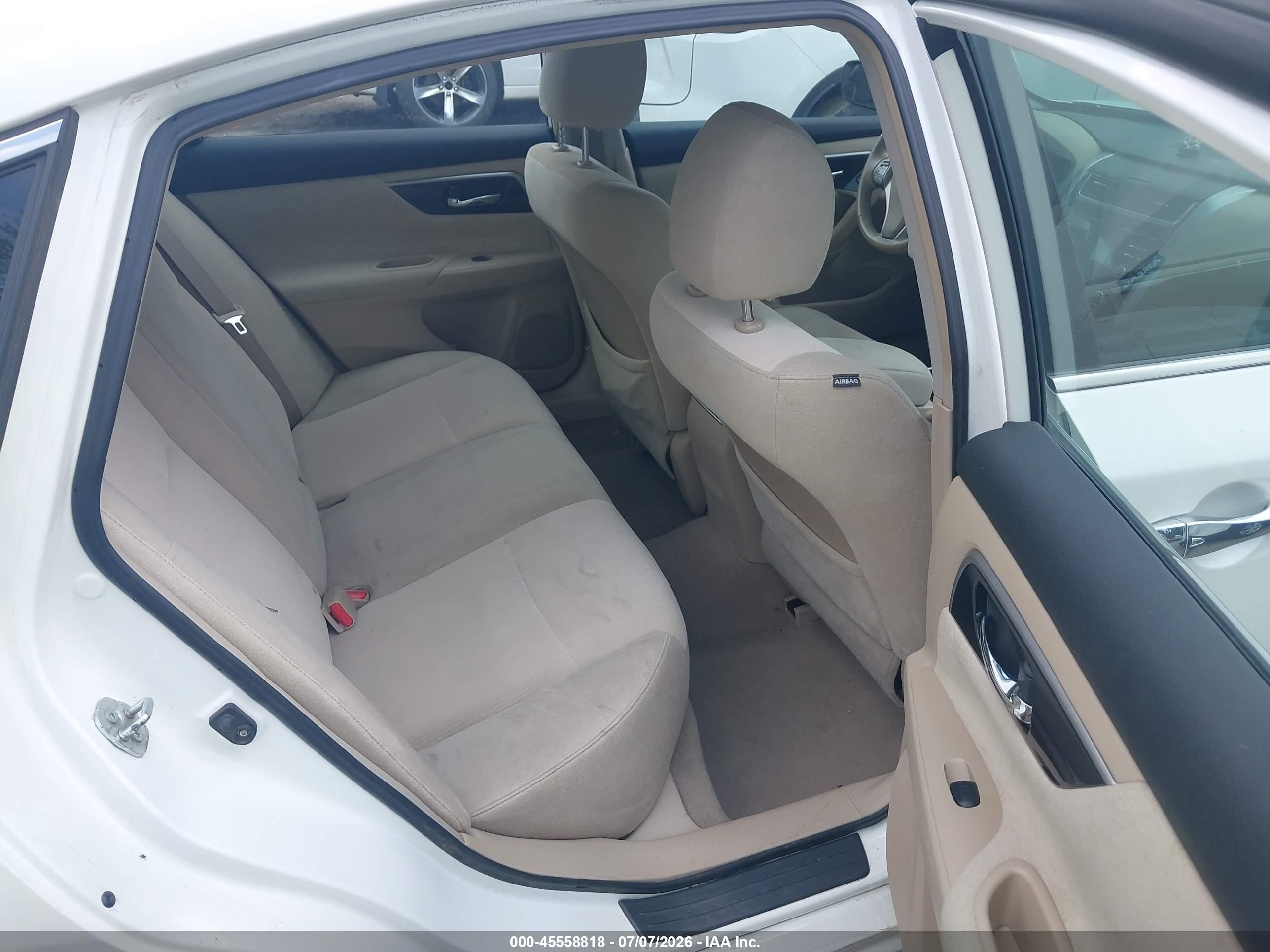 2013 Nissan Altima 2.5 Sv White vin: 1N4AL3APXDC281081