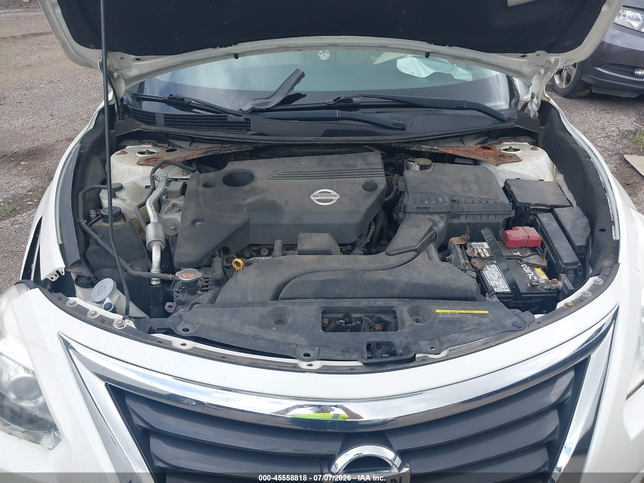 2013 Nissan Altima 2.5 Sv White vin: 1N4AL3APXDC281081