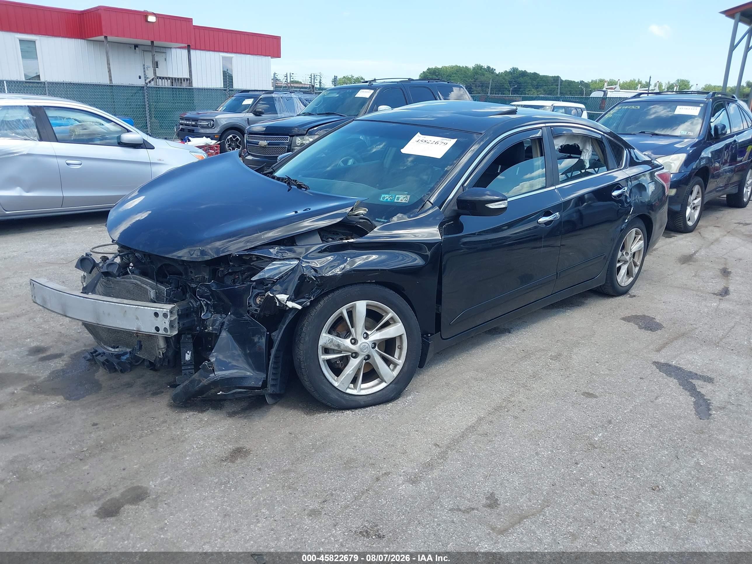 2013 Nissan Altima 2.5 Sl Black vin: 1N4AL3APXDC283400