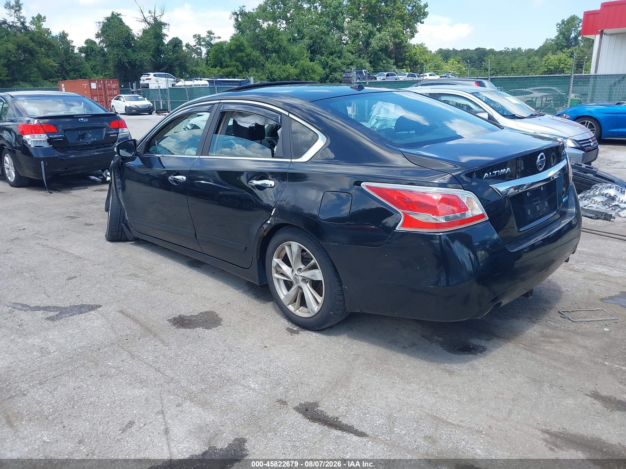 2013 Nissan Altima 2.5 Sl Black vin: 1N4AL3APXDC283400