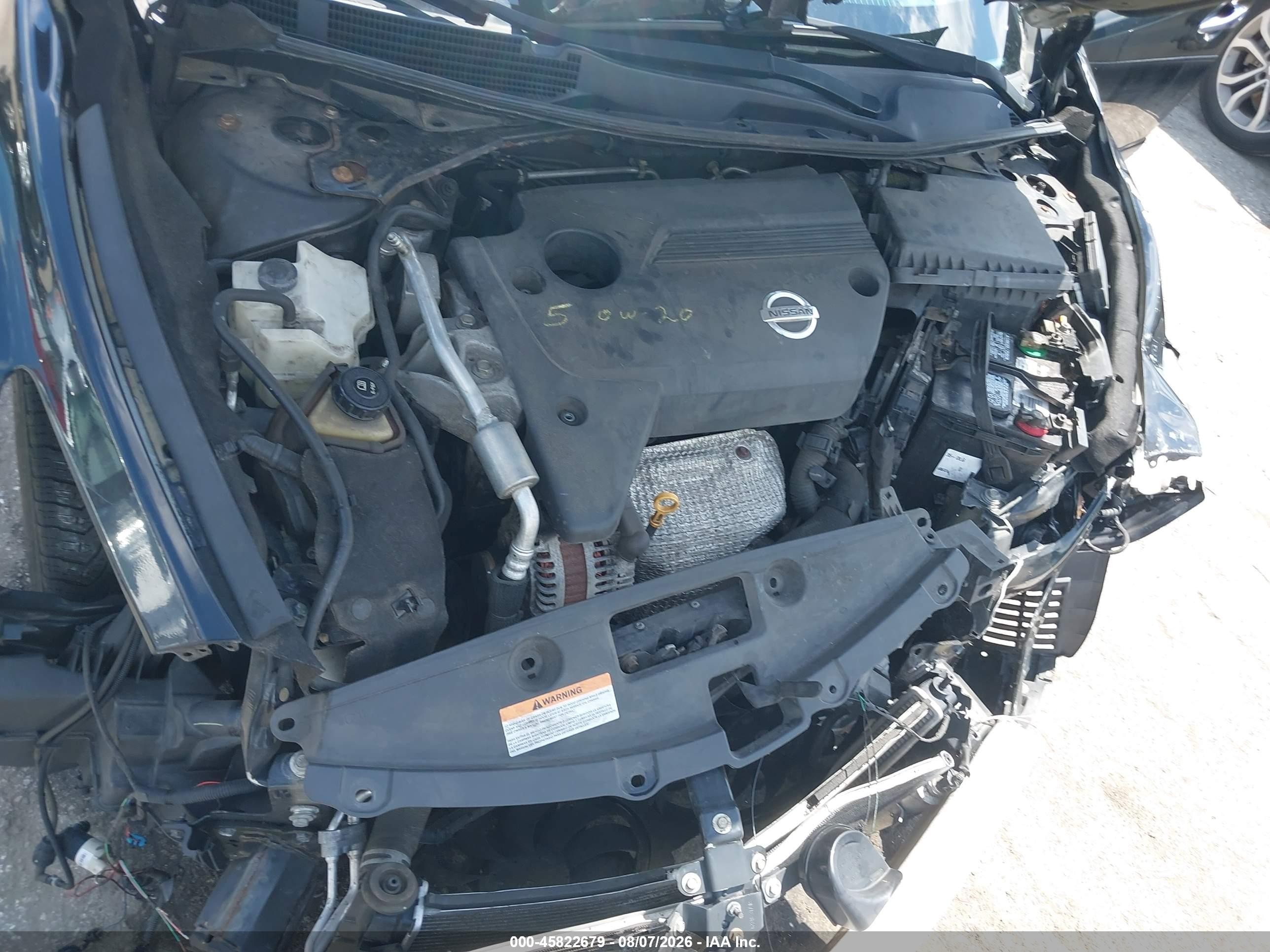 2013 Nissan Altima 2.5 Sl Black vin: 1N4AL3APXDC283400