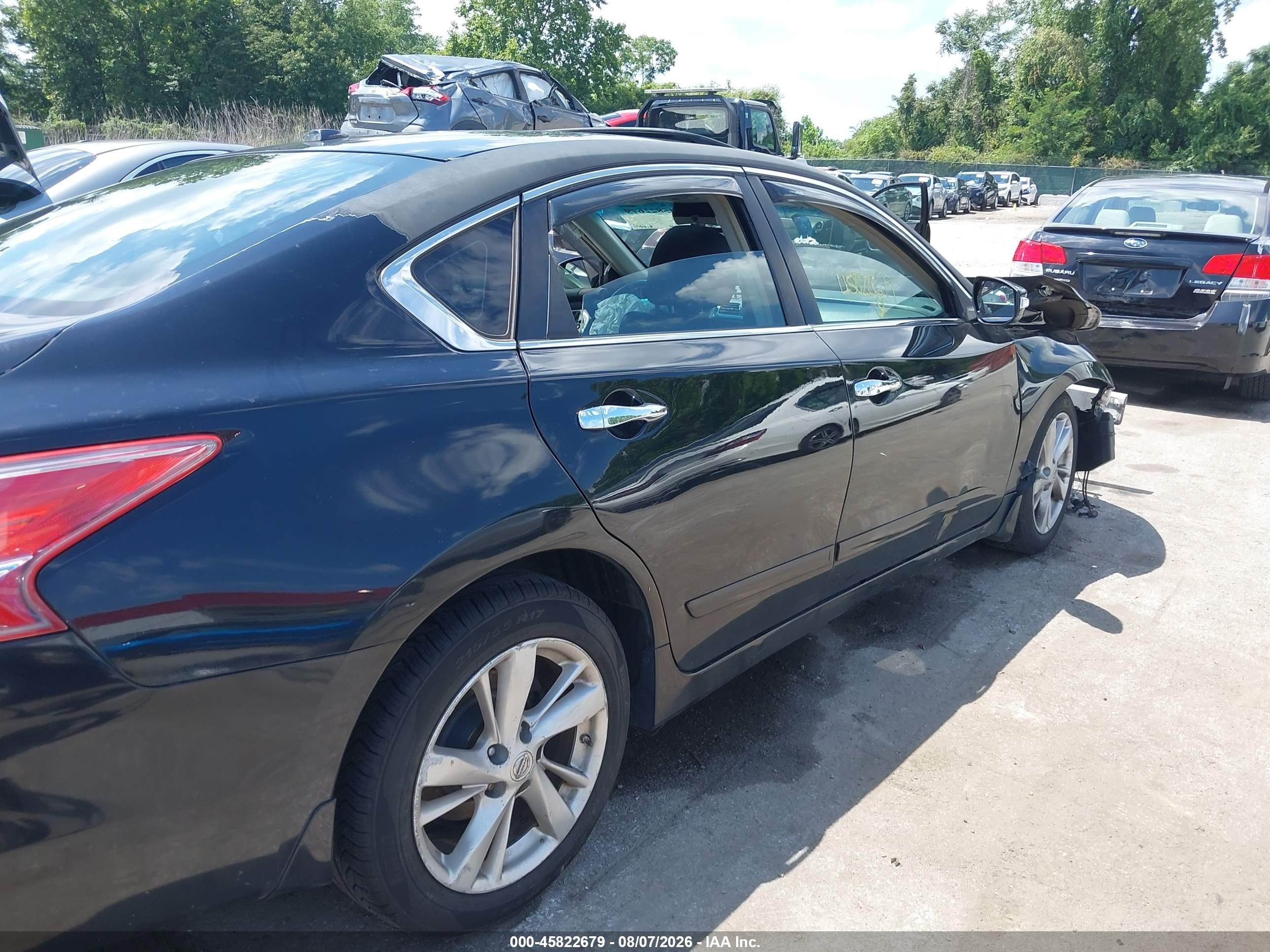 2013 Nissan Altima 2.5 Sl Black vin: 1N4AL3APXDC283400