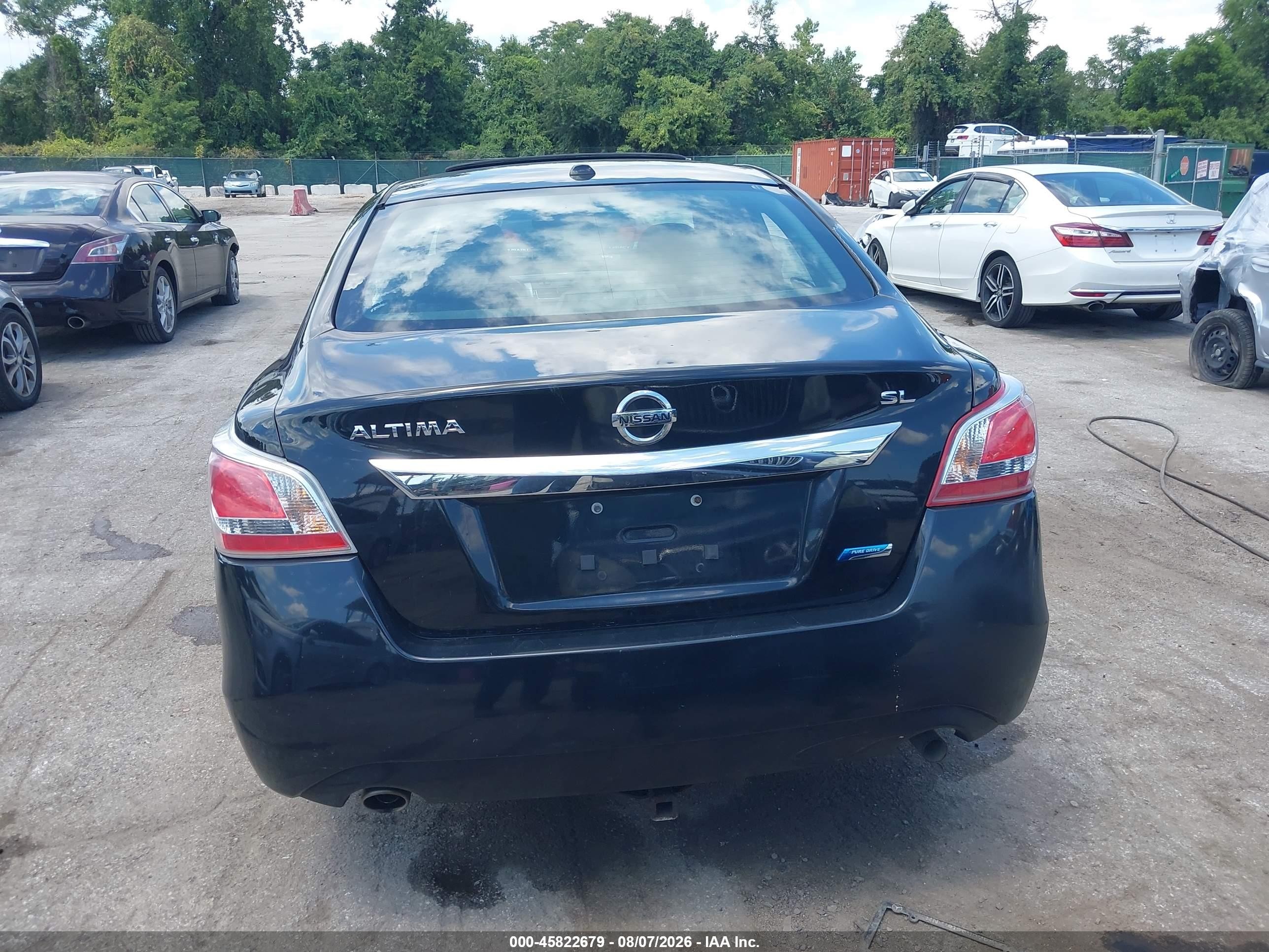 2013 Nissan Altima 2.5 Sl Black vin: 1N4AL3APXDC283400