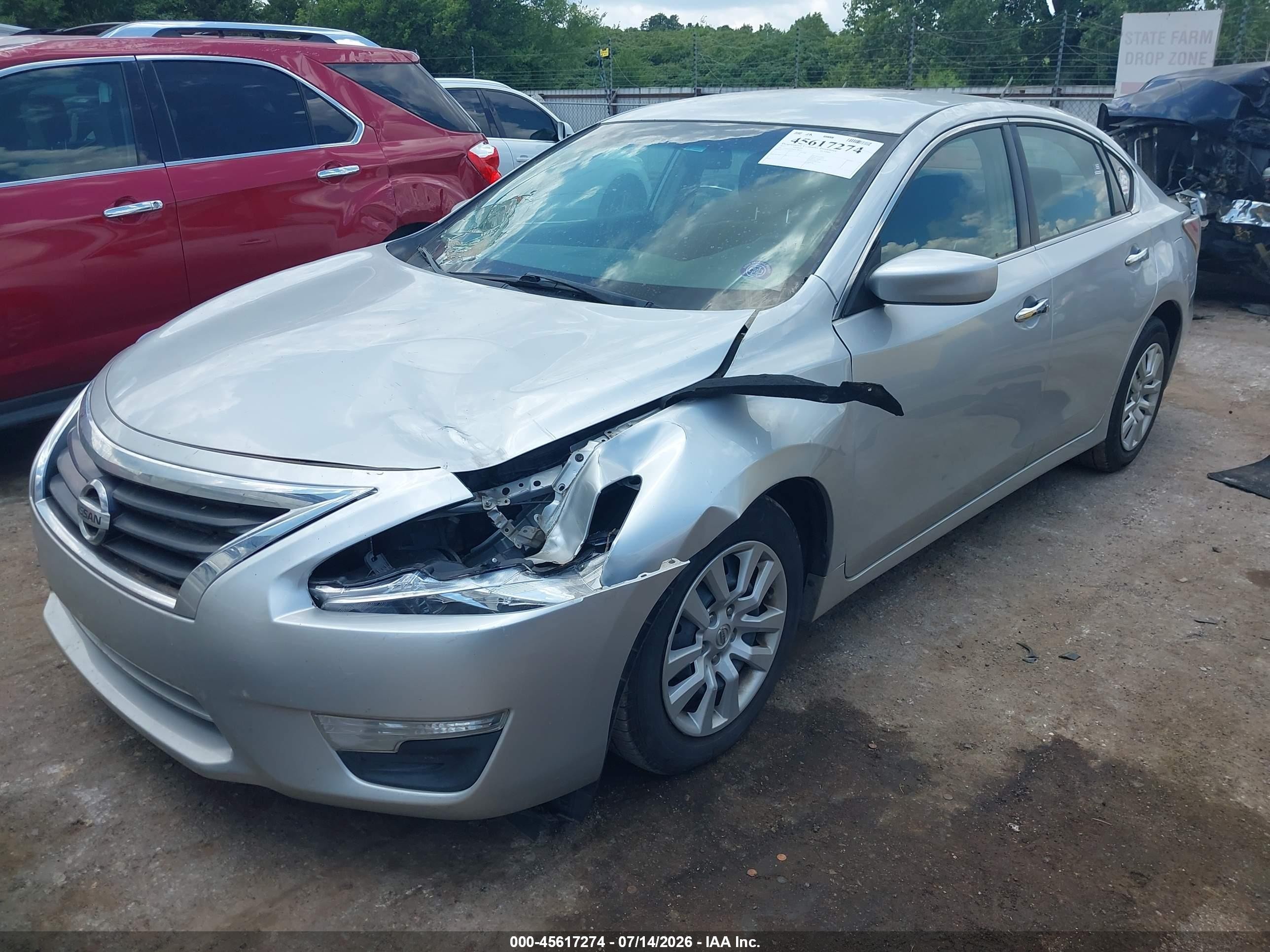 2013 Nissan Altima 2.5 S Серебряный vin: 1N4AL3APXDC285017