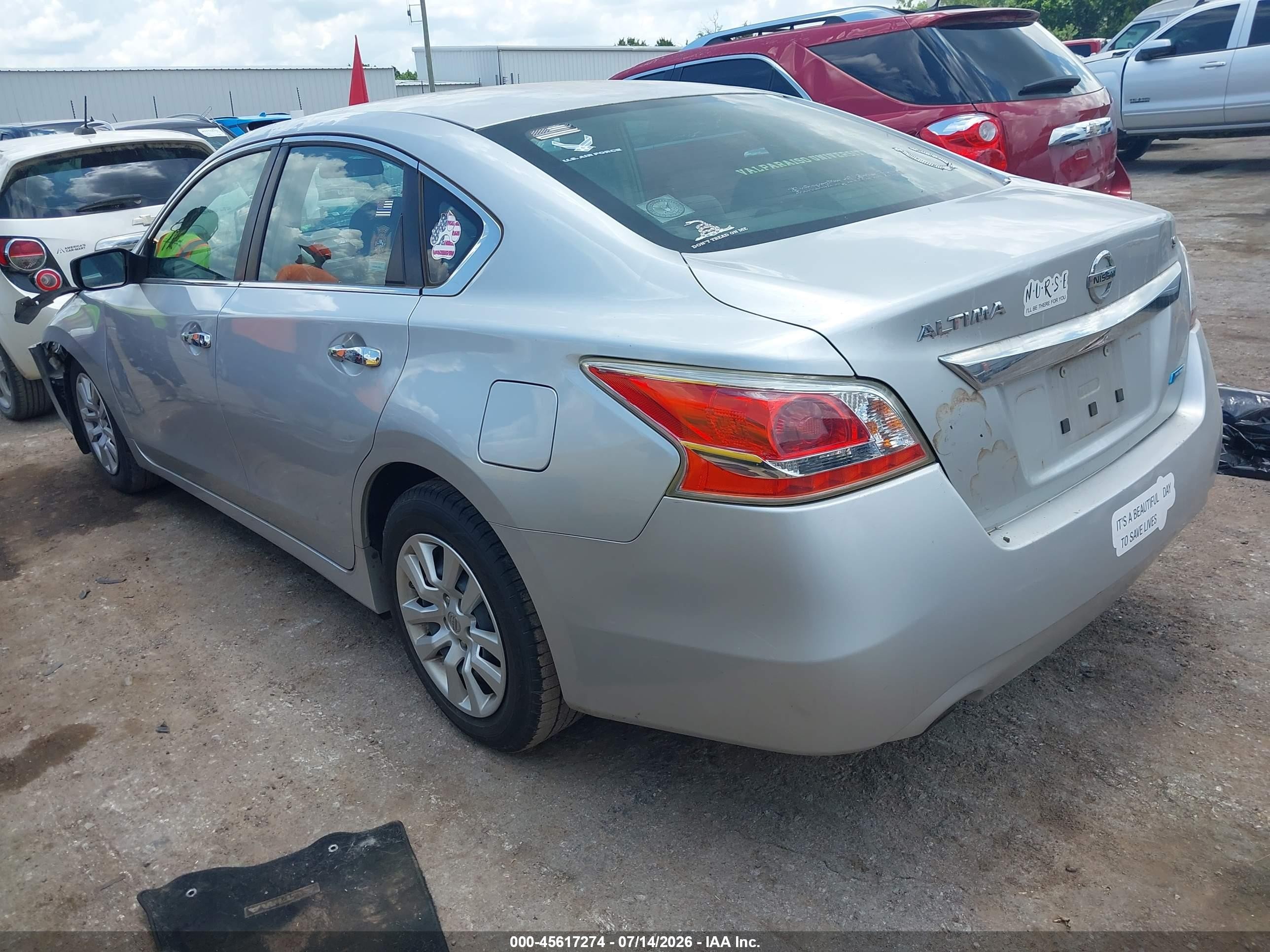 2013 Nissan Altima 2.5 S Серебряный vin: 1N4AL3APXDC285017