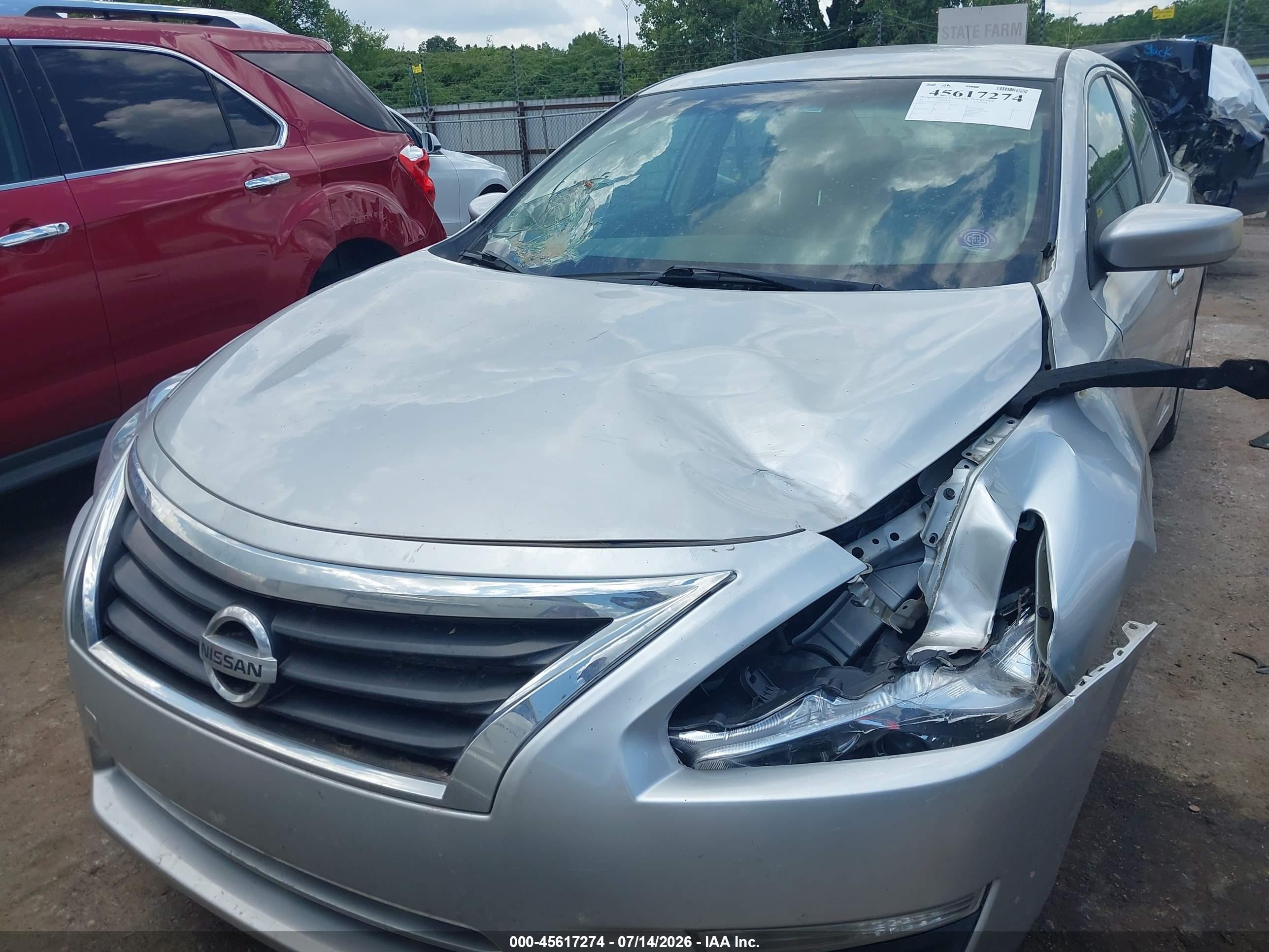 2013 Nissan Altima 2.5 S Серебряный vin: 1N4AL3APXDC285017
