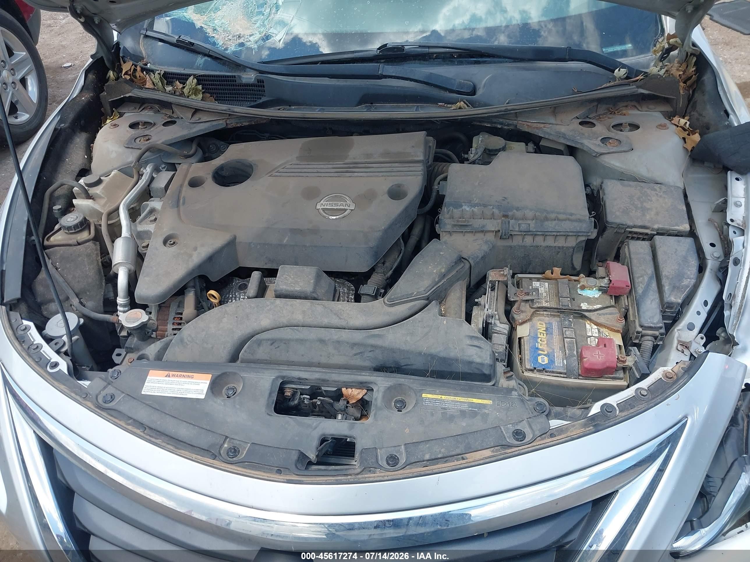 2013 Nissan Altima 2.5 S Серебряный vin: 1N4AL3APXDC285017