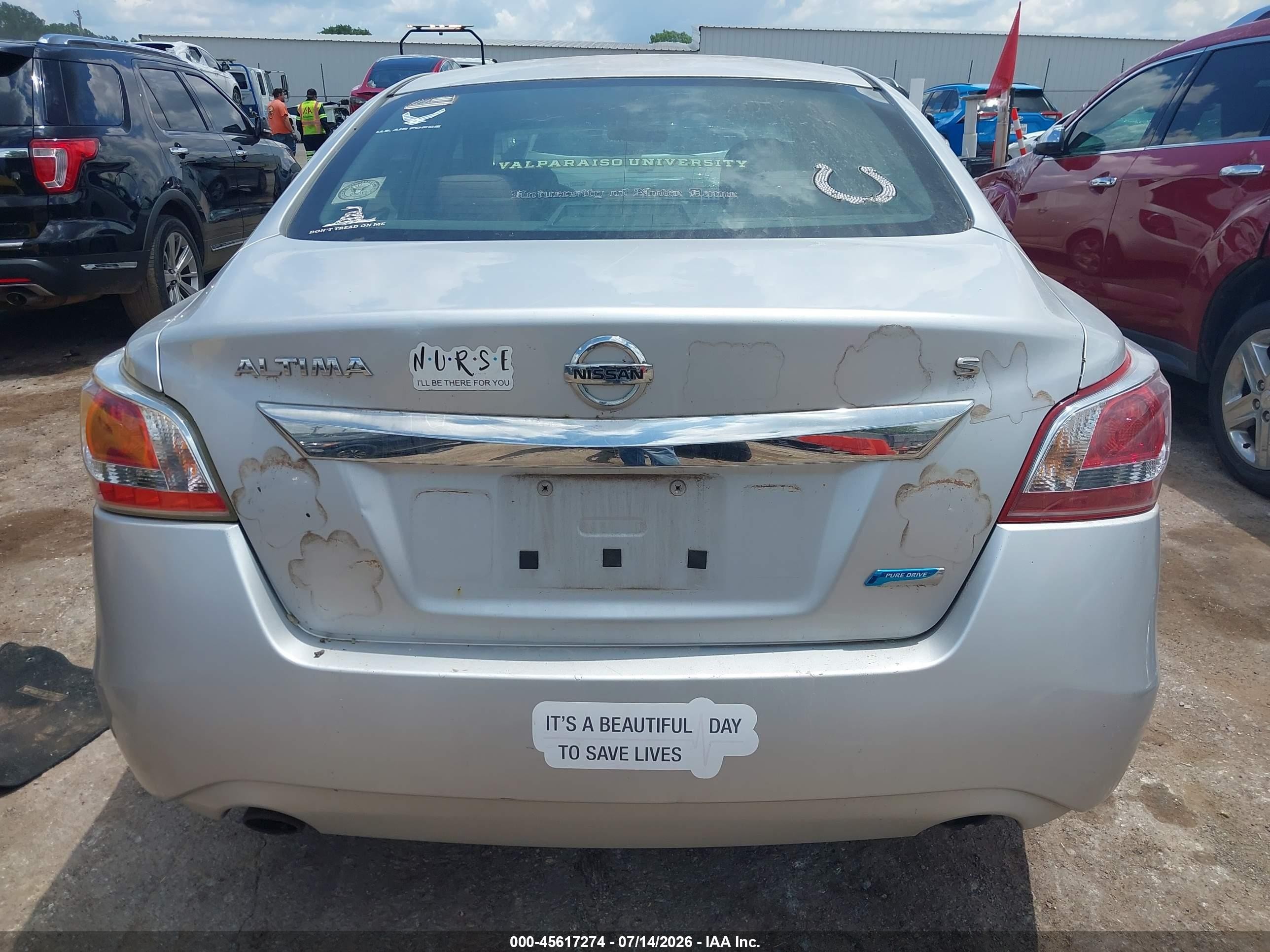 2013 Nissan Altima 2.5 S Серебряный vin: 1N4AL3APXDC285017