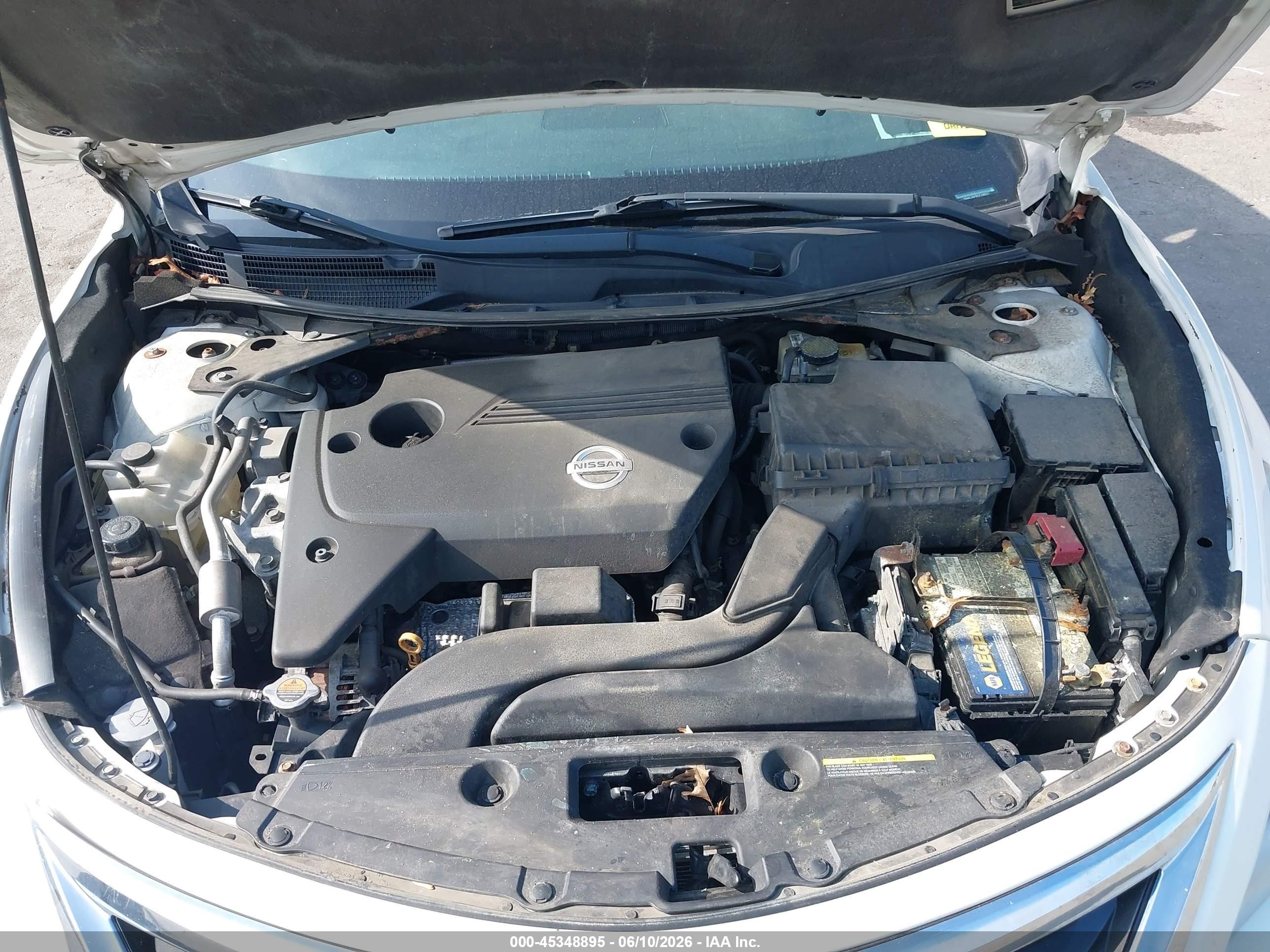 2013 Nissan Altima 2.5 Sv White vin: 1N4AL3APXDC296521