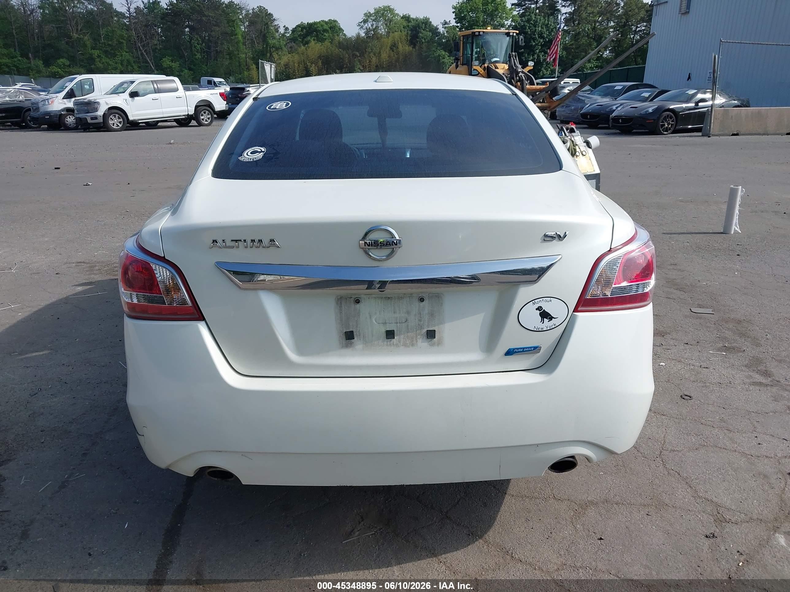 2013 Nissan Altima 2.5 Sv White vin: 1N4AL3APXDC296521