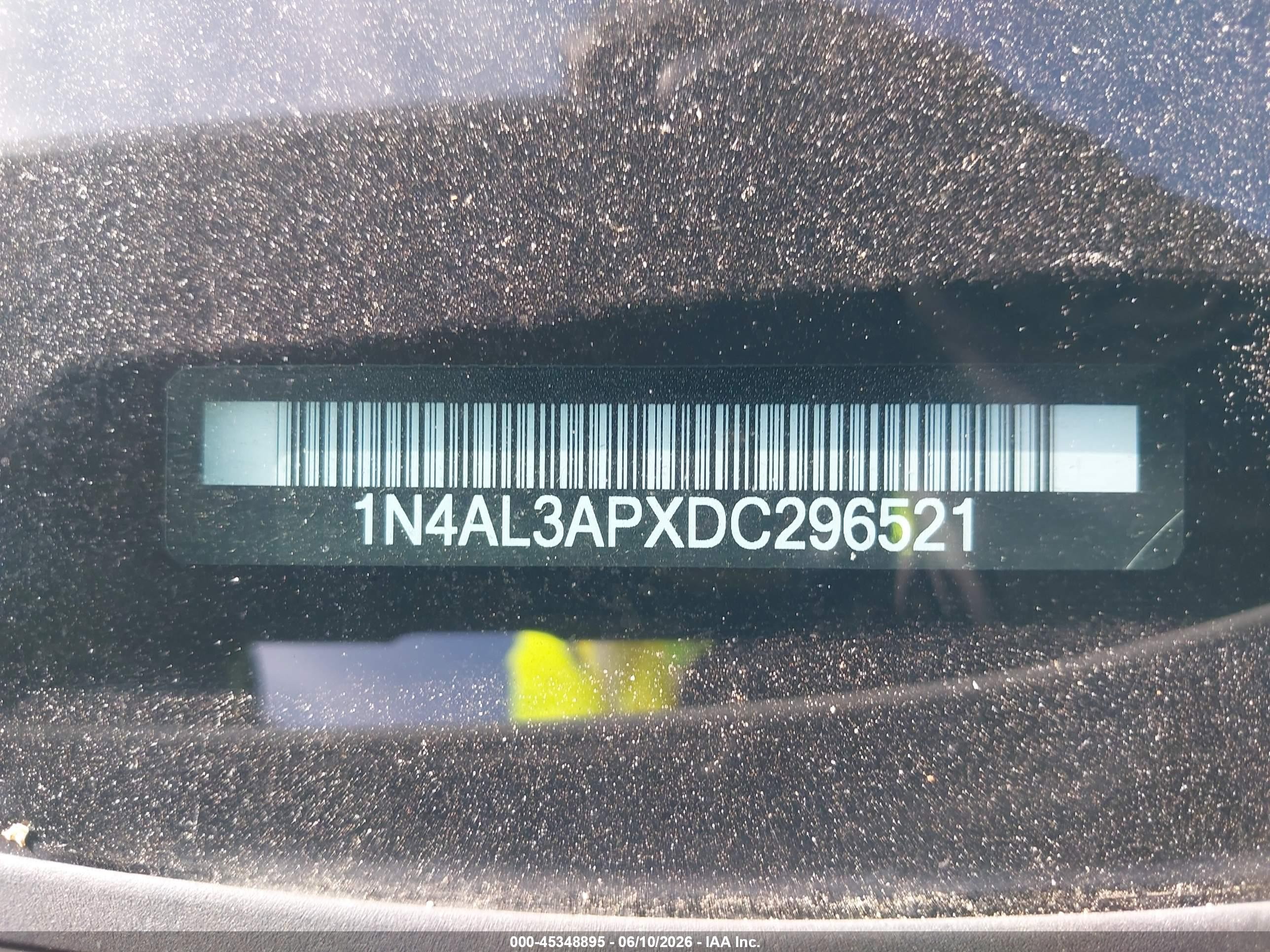 2013 Nissan Altima 2.5 Sv White vin: 1N4AL3APXDC296521