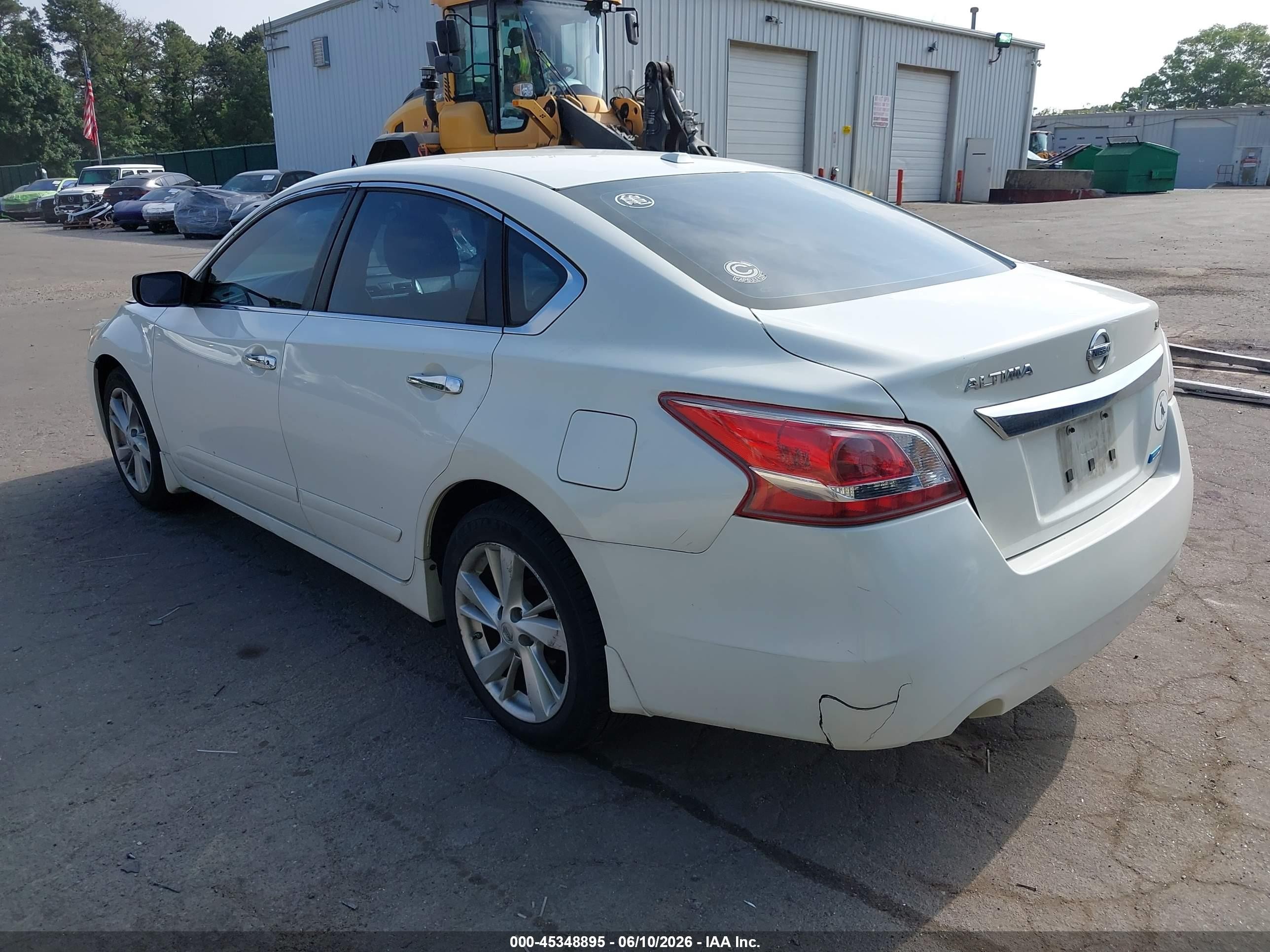2013 Nissan Altima 2.5 Sv White vin: 1N4AL3APXDC296521