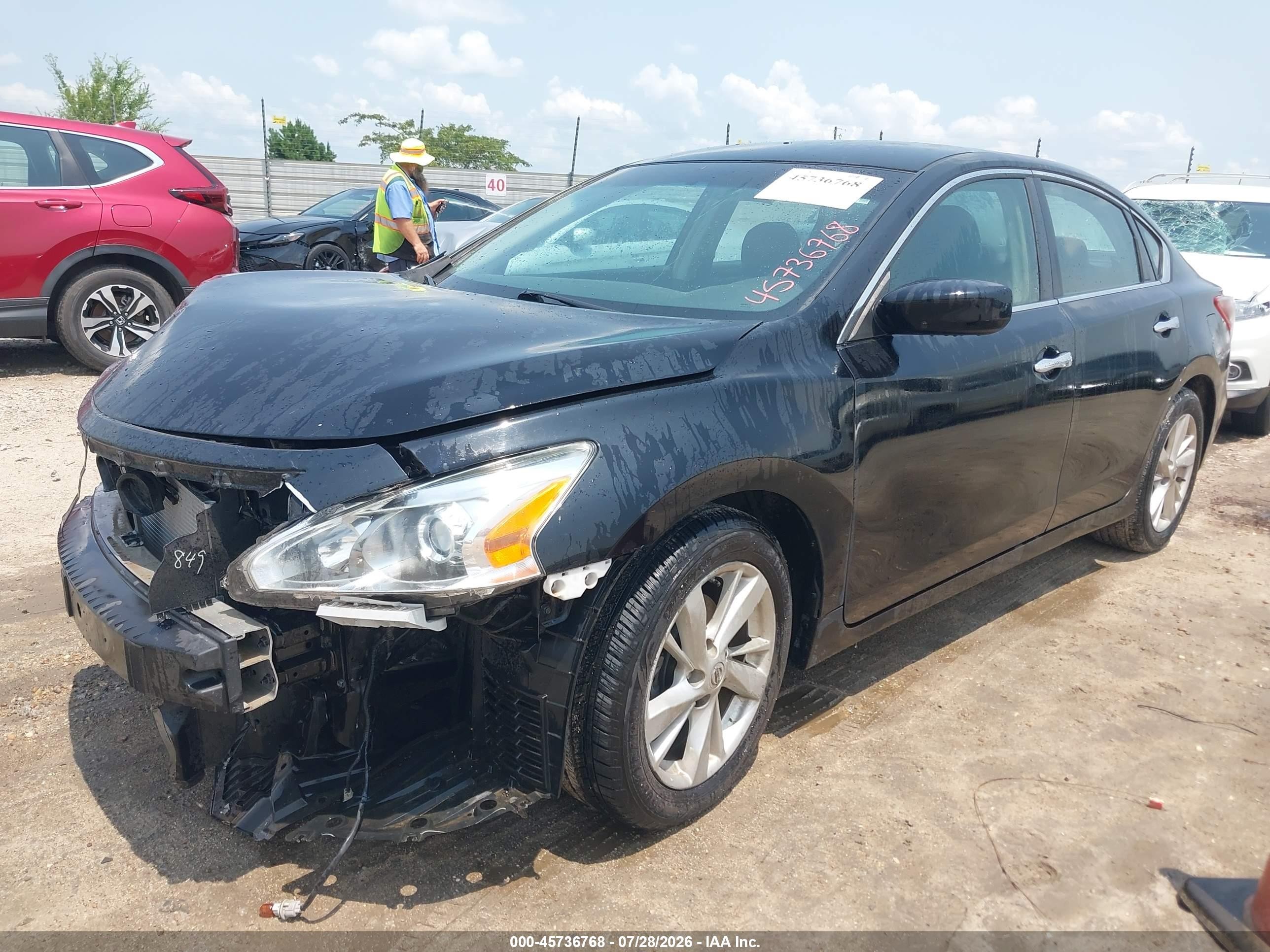 2013 Nissan Altima 2.5 Sv Black vin: 1N4AL3APXDC917546
