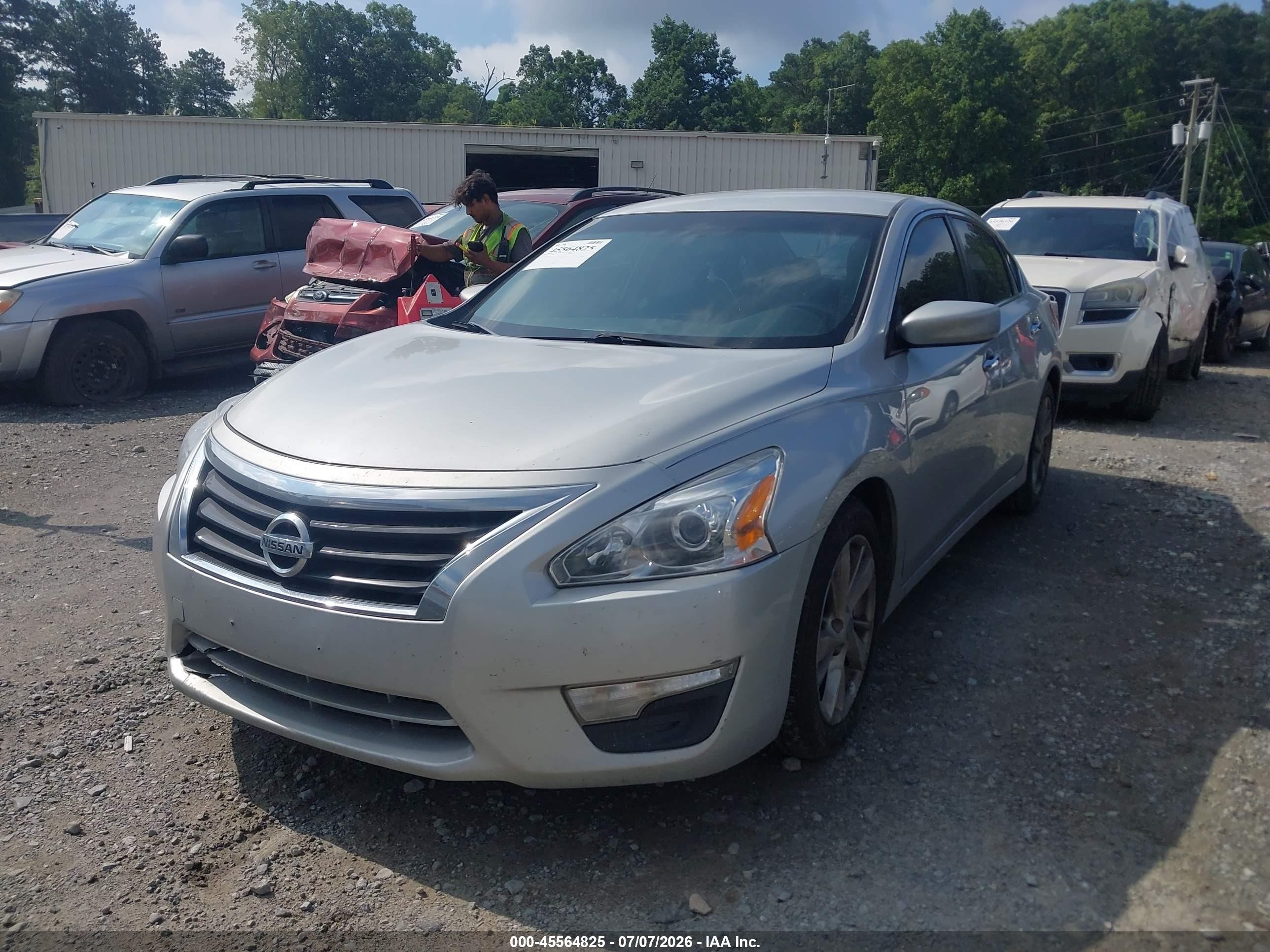 2013 Nissan Altima 2.5 Sv Silver vin: 1N4AL3APXDN402695