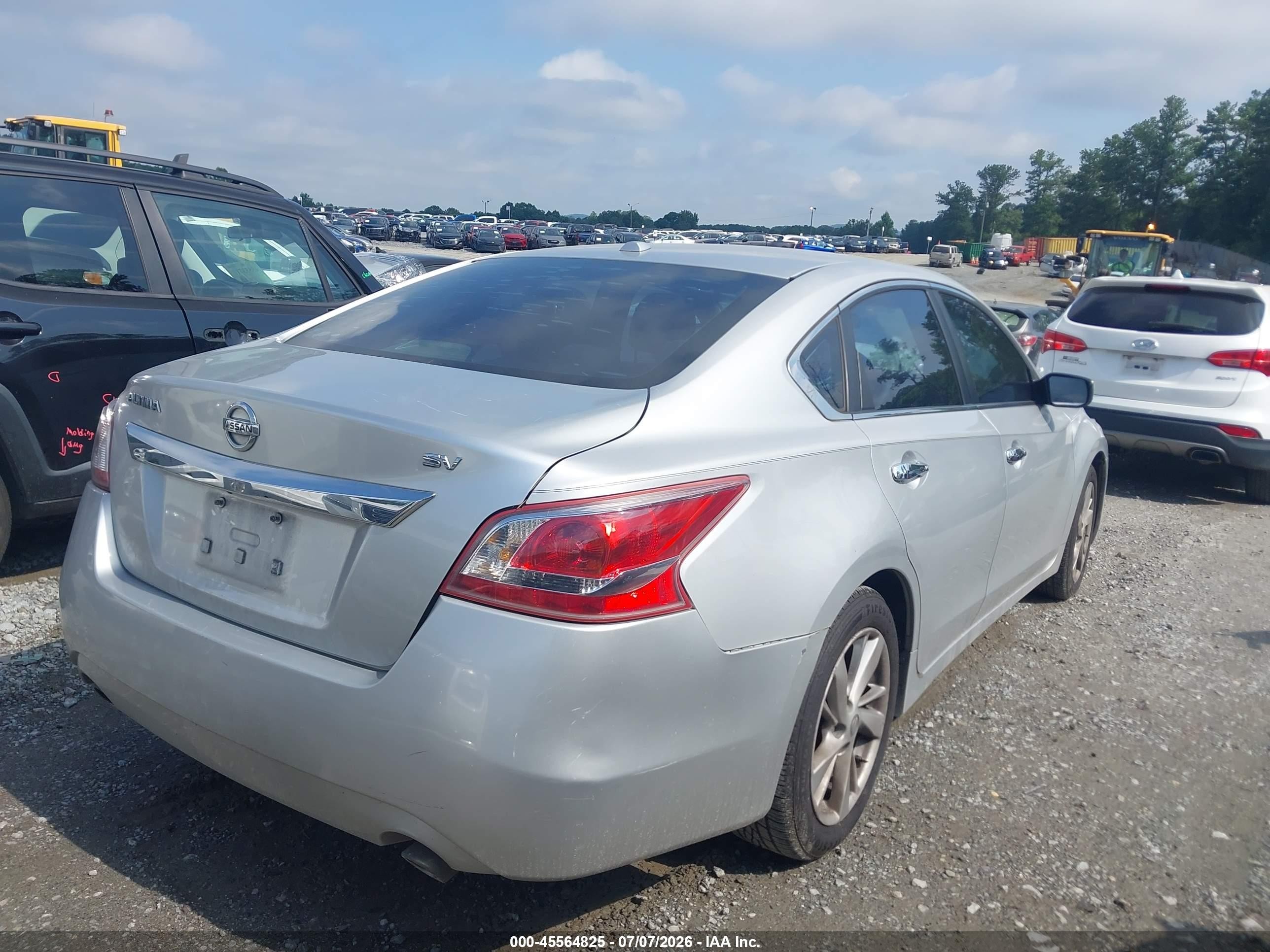 2013 Nissan Altima 2.5 Sv Silver vin: 1N4AL3APXDN402695