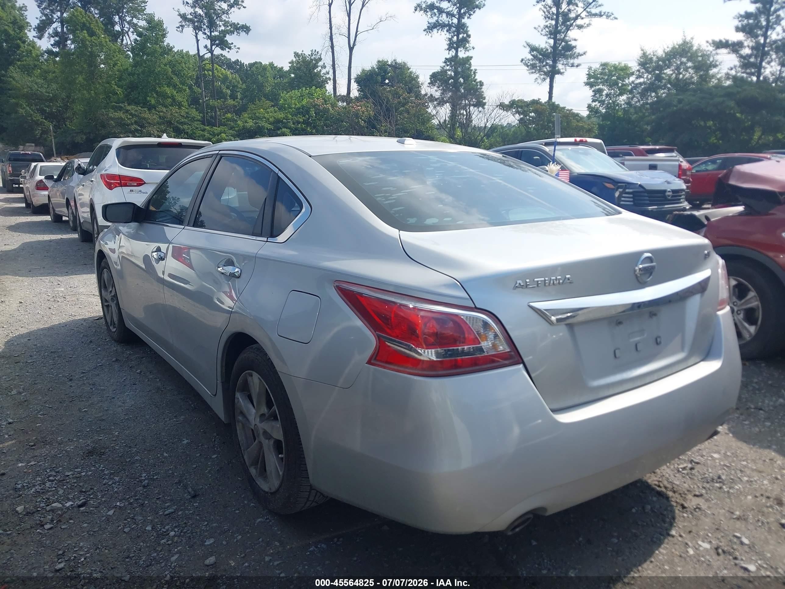2013 Nissan Altima 2.5 Sv Silver vin: 1N4AL3APXDN402695