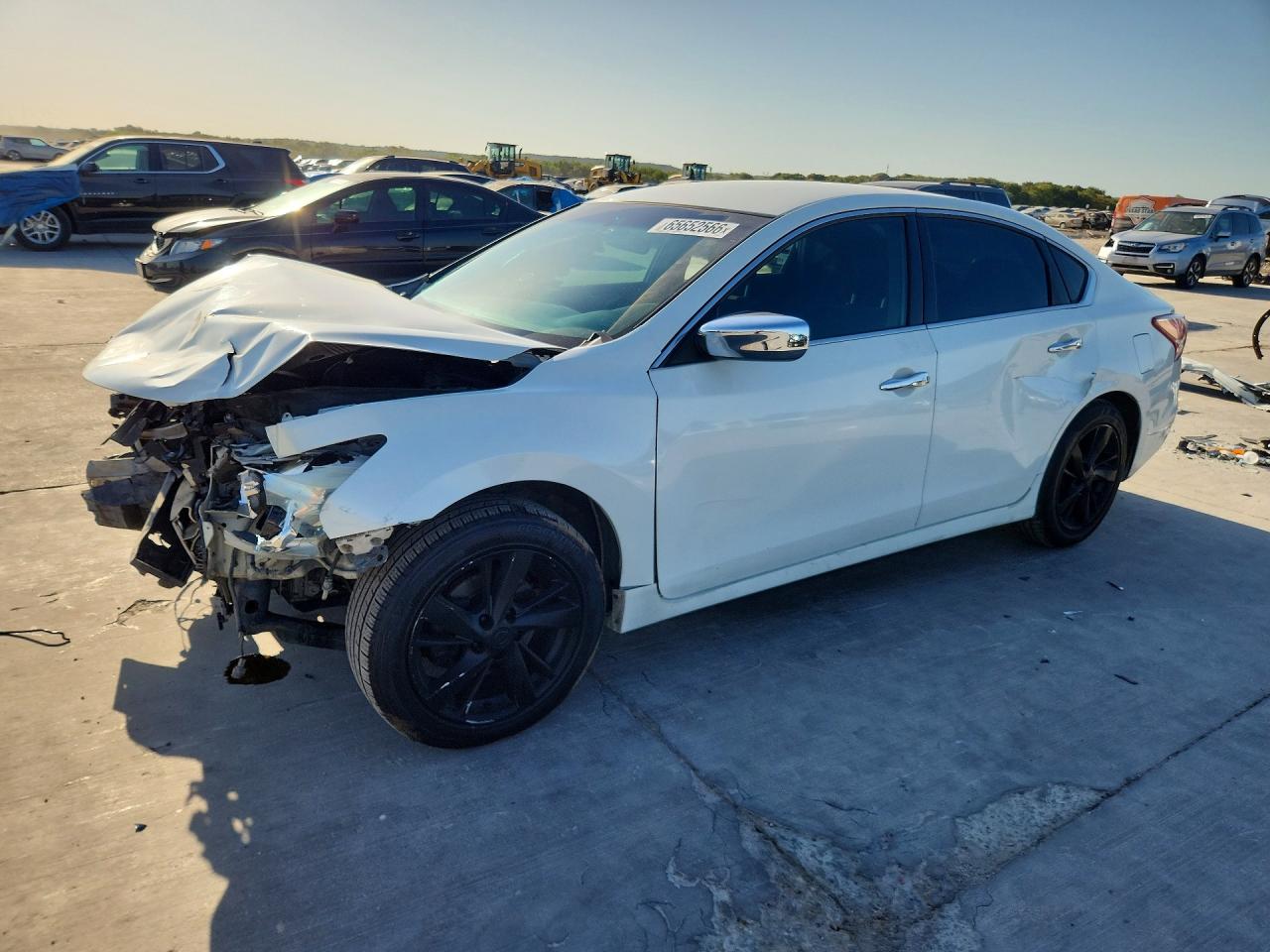 2013 Nissan Altima 2.5 White vin: 1N4AL3APXDN405693