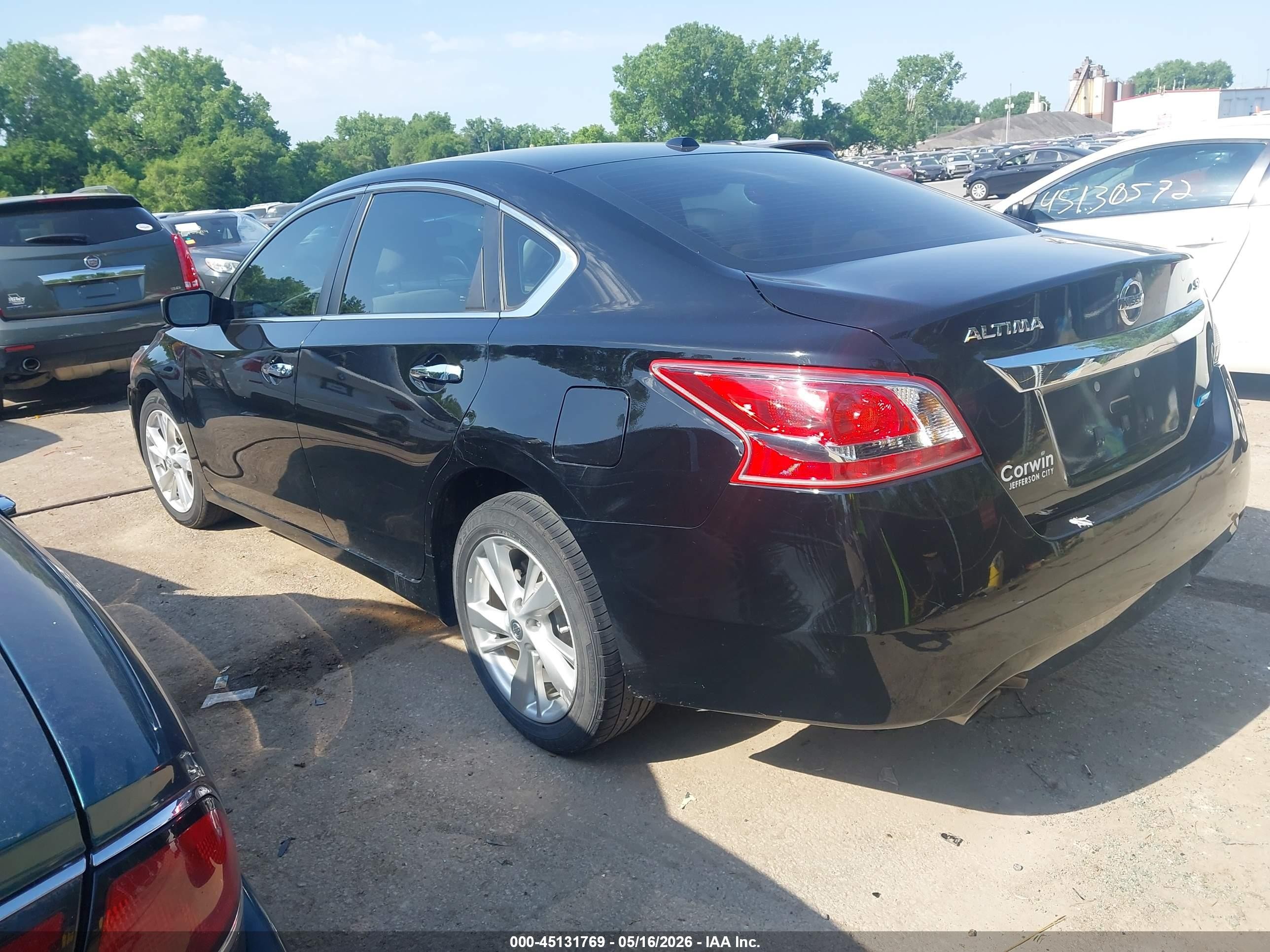 2013 Nissan Altima 2.5 Sv Black vin: 1N4AL3APXDN434644