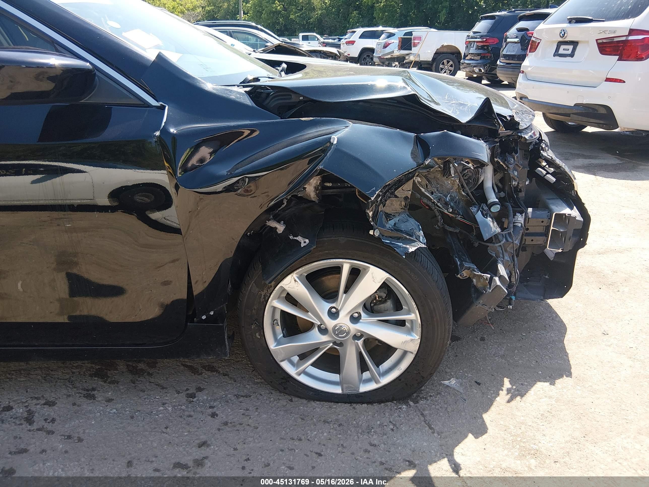2013 Nissan Altima 2.5 Sv Black vin: 1N4AL3APXDN434644