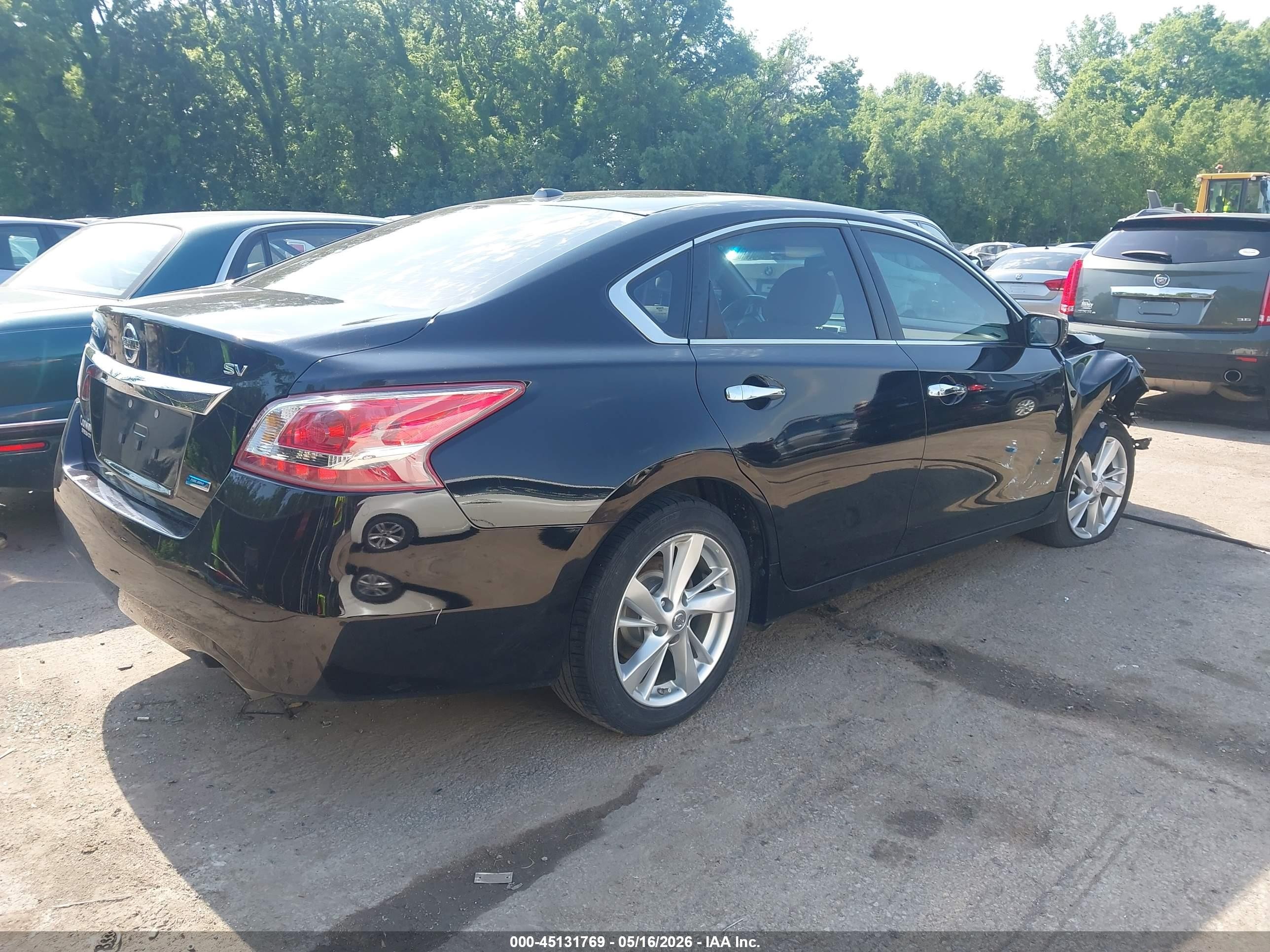 2013 Nissan Altima 2.5 Sv Black vin: 1N4AL3APXDN434644