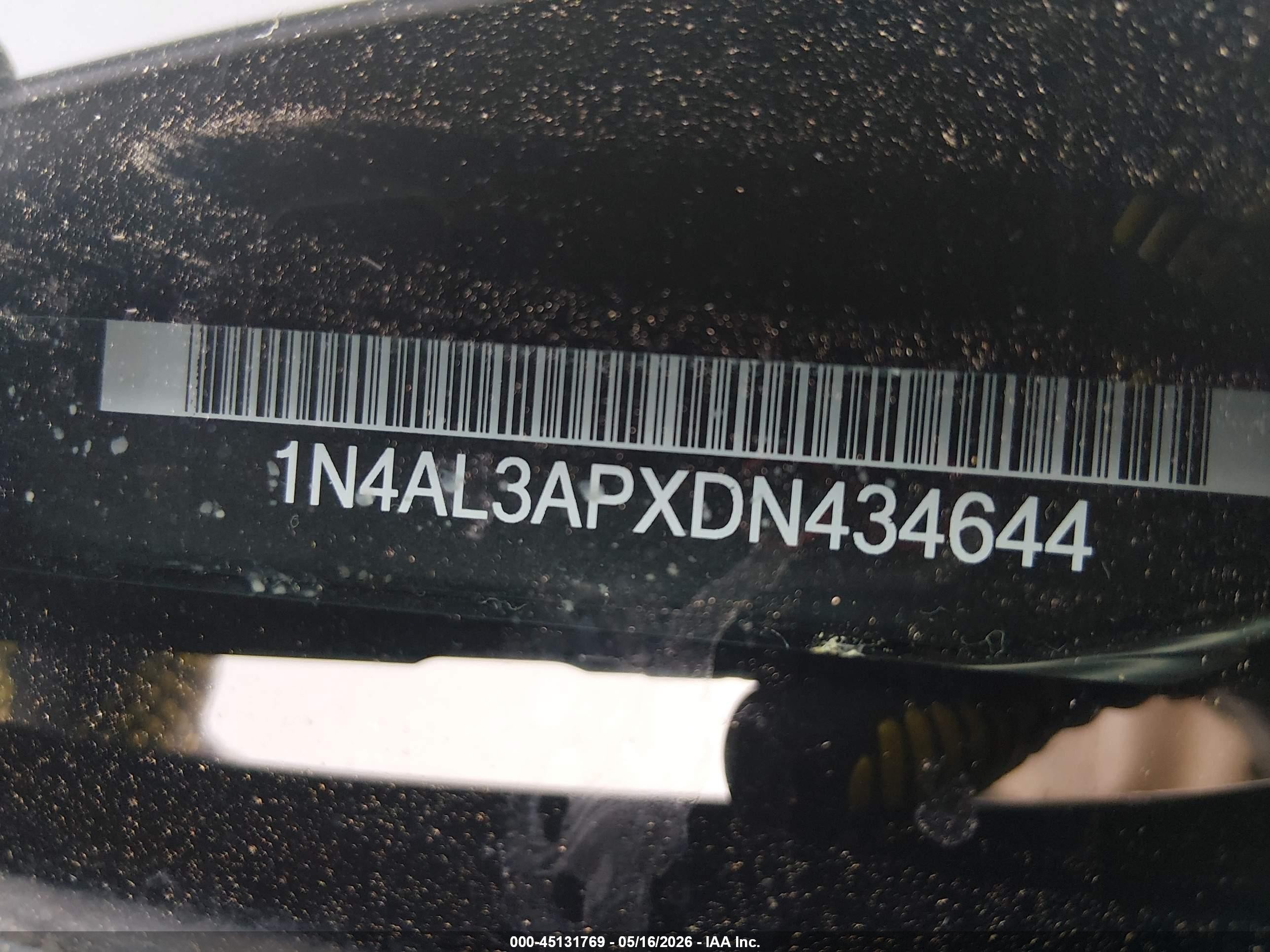 2013 Nissan Altima 2.5 Sv Black vin: 1N4AL3APXDN434644