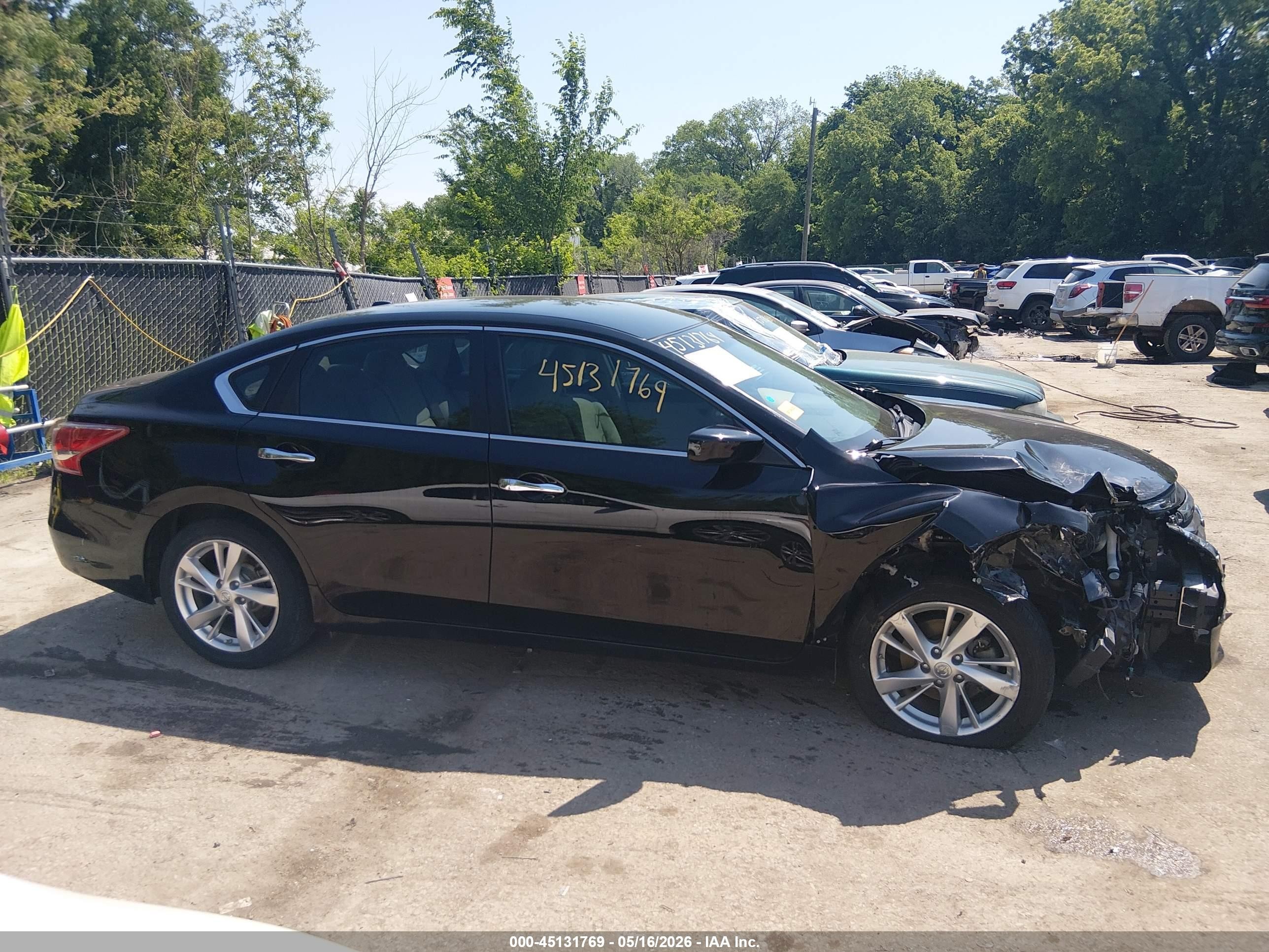 2013 Nissan Altima 2.5 Sv Black vin: 1N4AL3APXDN434644