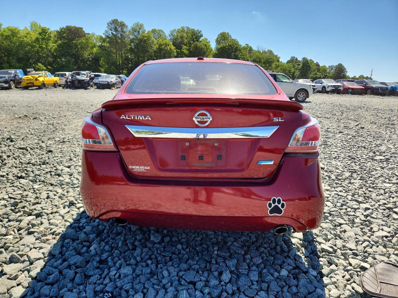 2013 Nissan Altima 2.5 Red vin: 1N4AL3APXDN445157