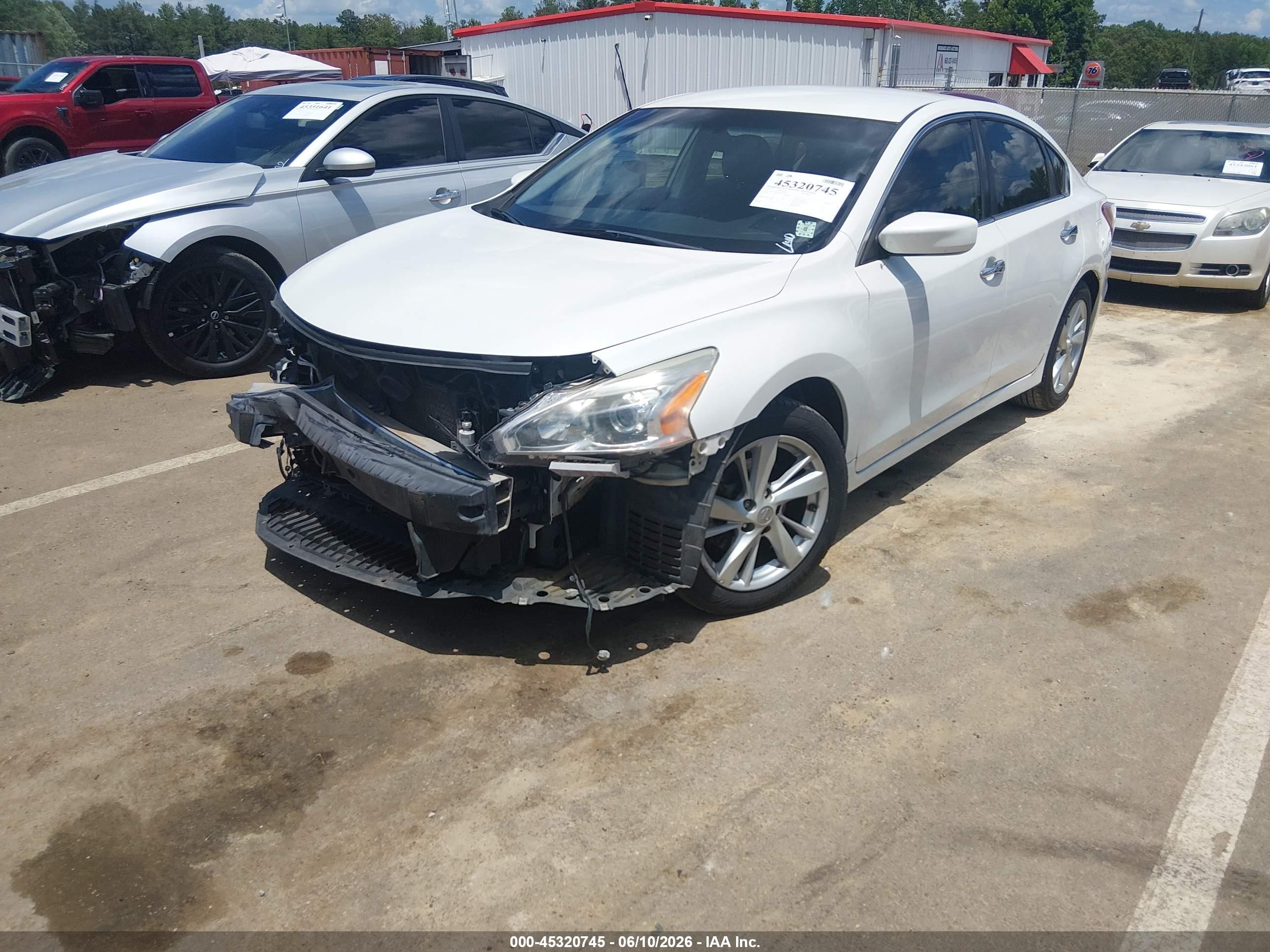 2013 Nissan Altima 2.5 Sv White vin: 1N4AL3APXDN457230