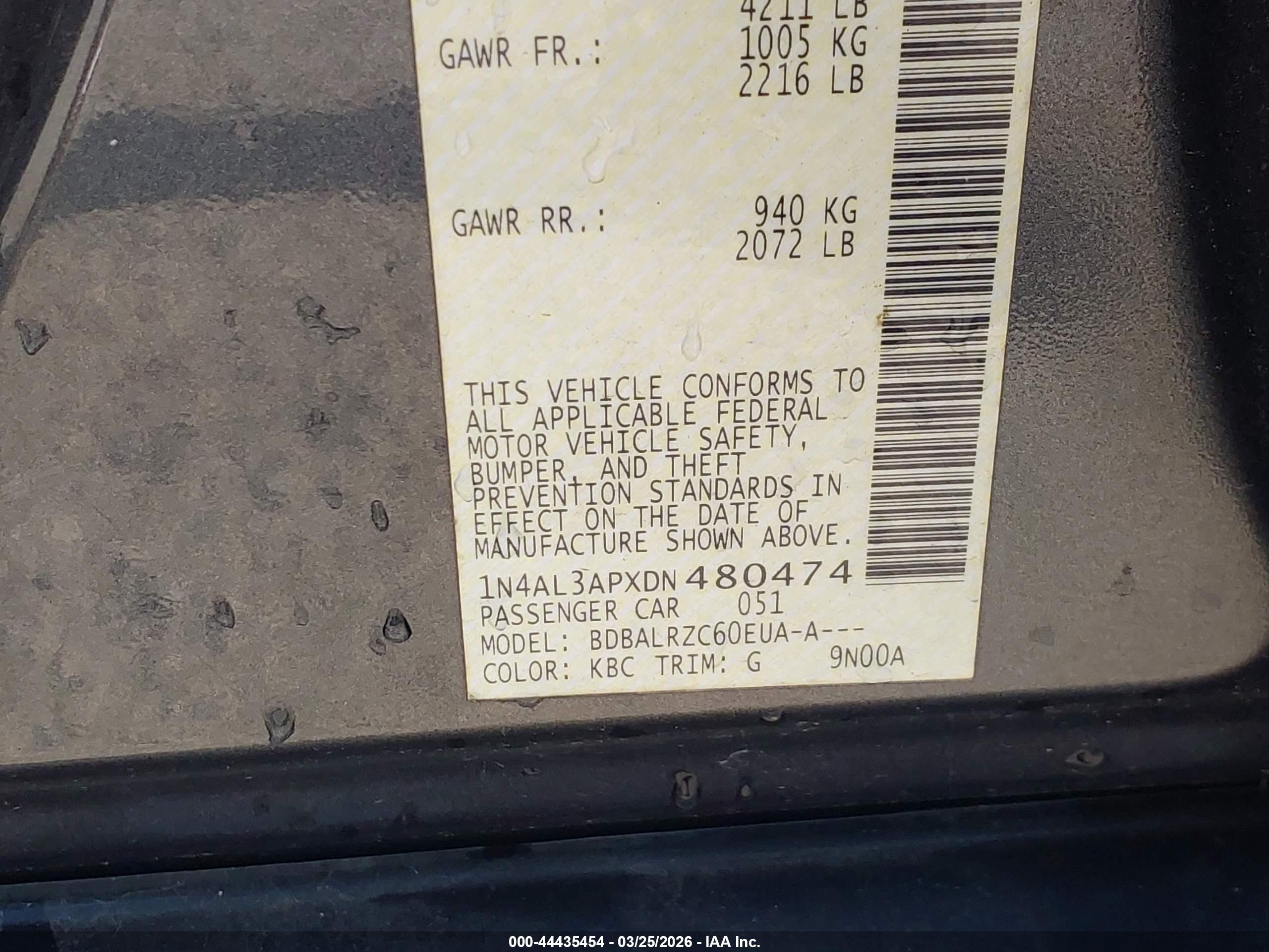 2013 Nissan Altima 2.5 S Gray vin: 1N4AL3APXDN480474