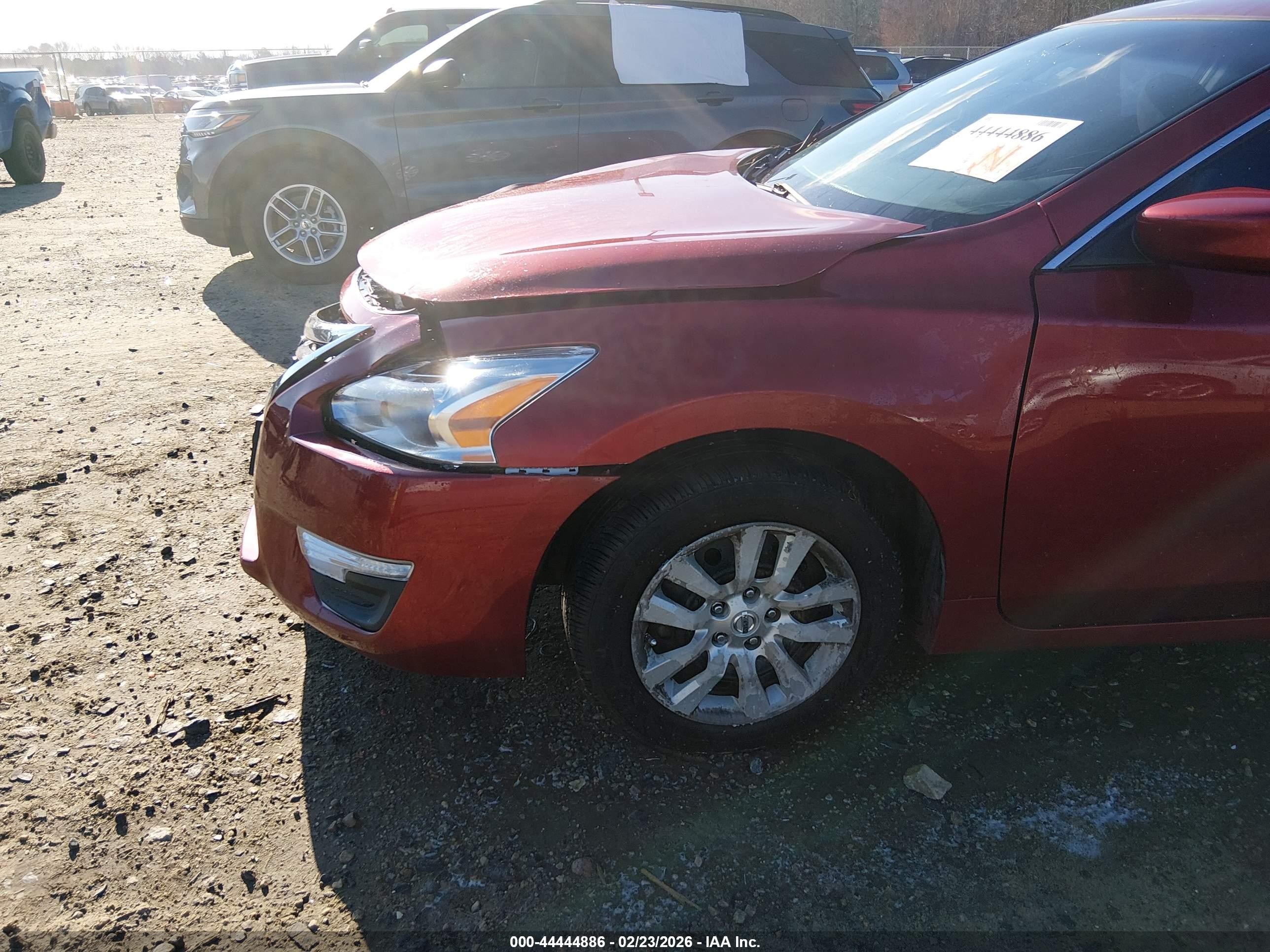 2013 Nissan Altima 2.5 S Maroon vin: 1N4AL3APXDN487084