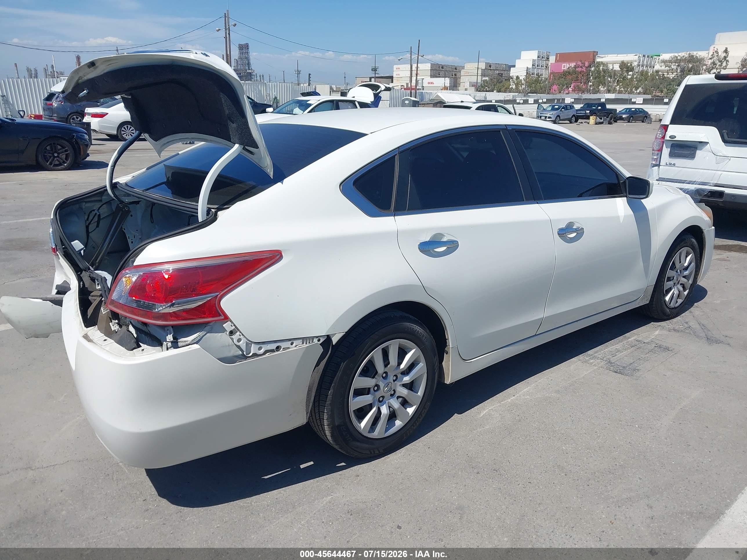 2013 Nissan Altima 2.5 S White vin: 1N4AL3APXDN488056