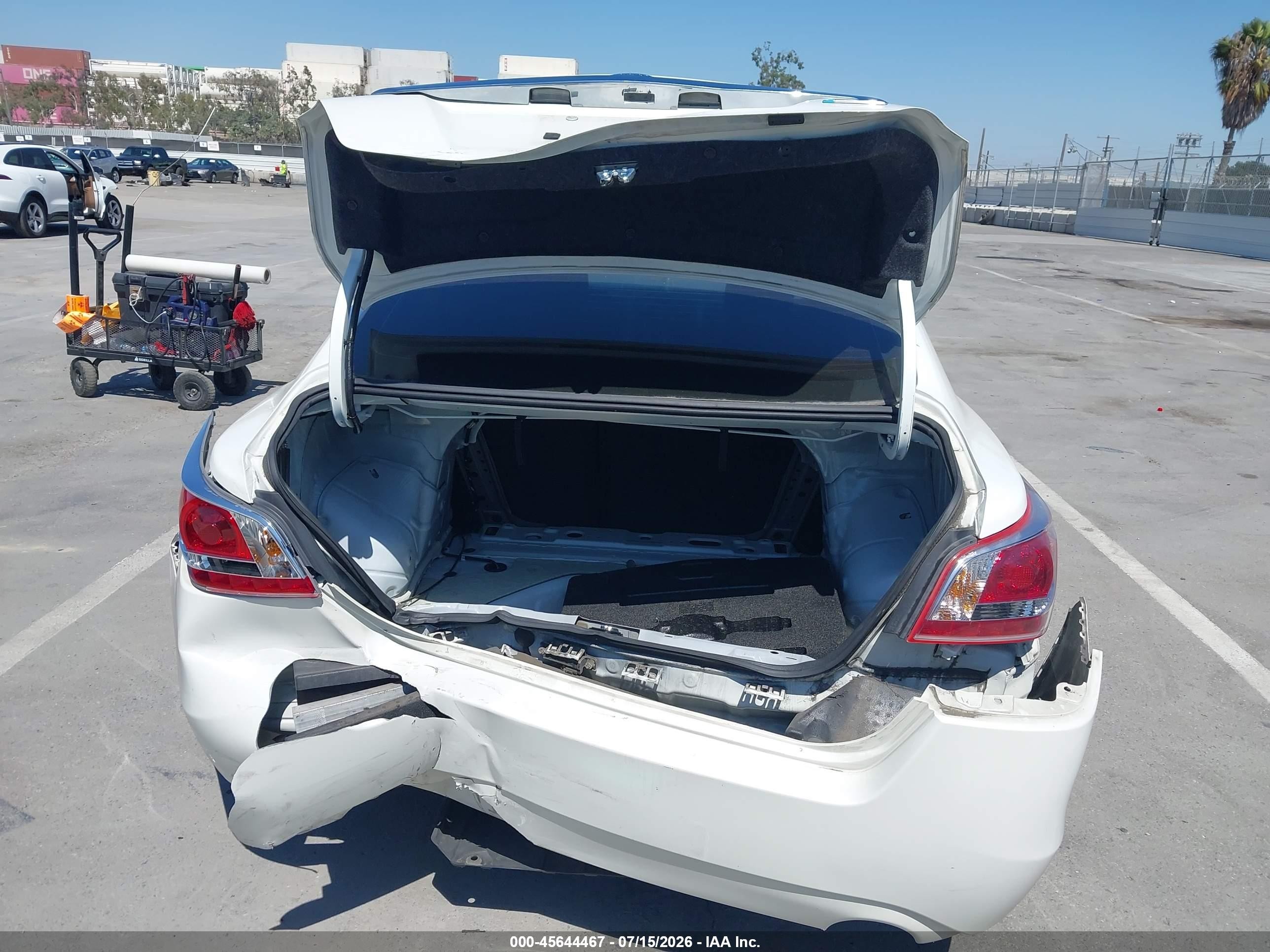 2013 Nissan Altima 2.5 S White vin: 1N4AL3APXDN488056