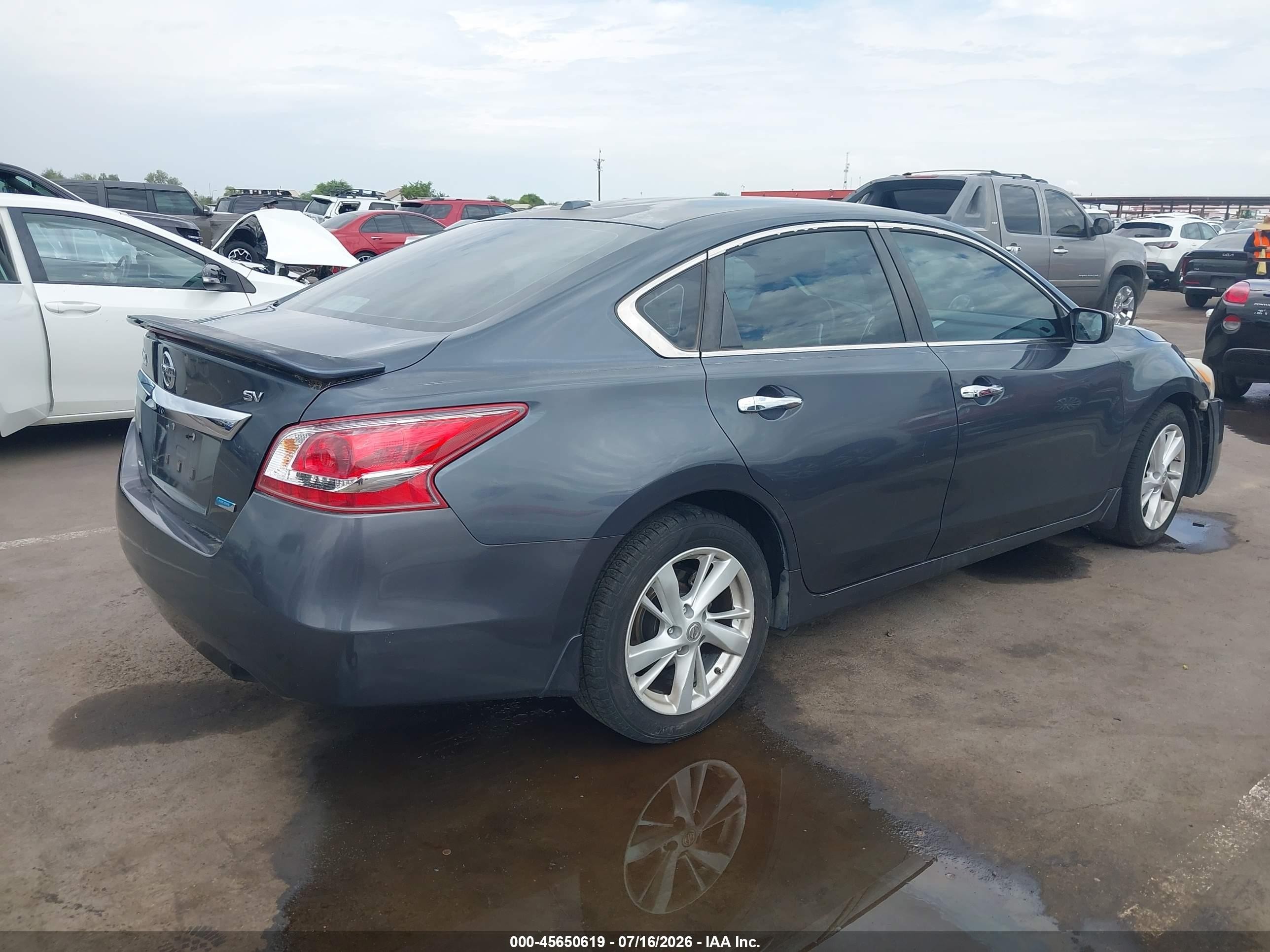 2013 Nissan Altima 2.5 Sv Gray vin: 1N4AL3APXDN489126