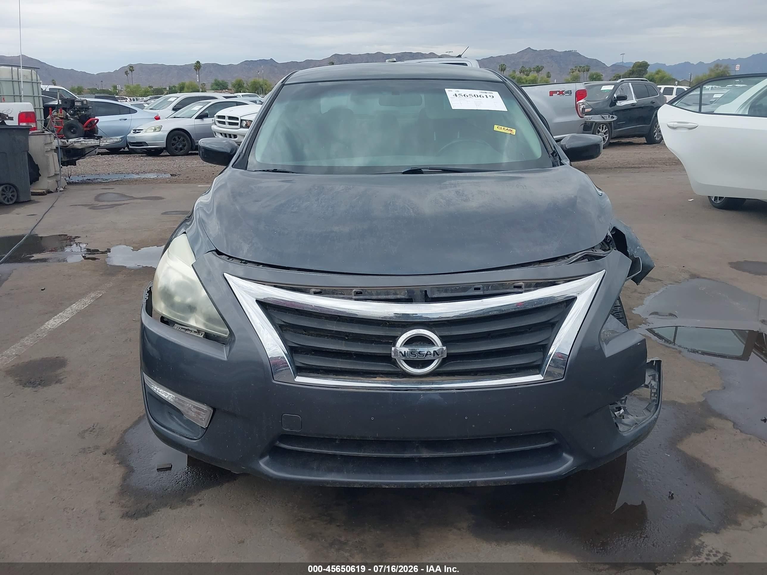 2013 Nissan Altima 2.5 Sv Gray vin: 1N4AL3APXDN489126
