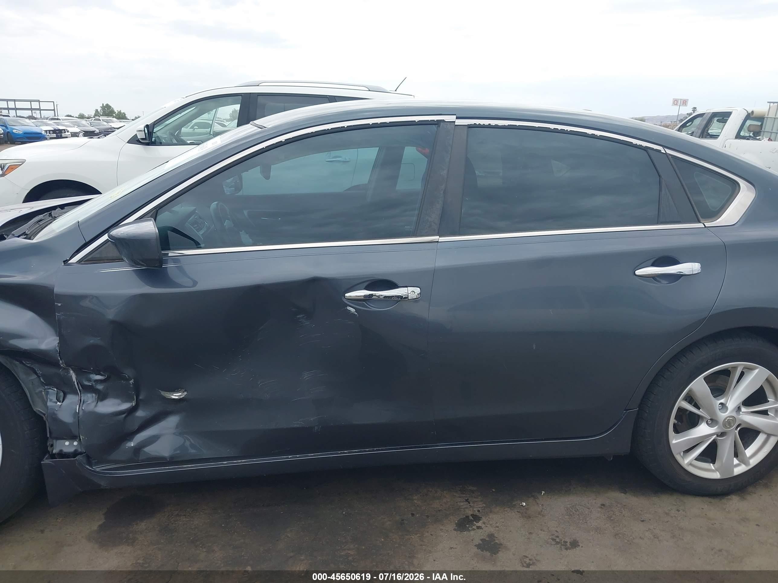2013 Nissan Altima 2.5 Sv Gray vin: 1N4AL3APXDN489126