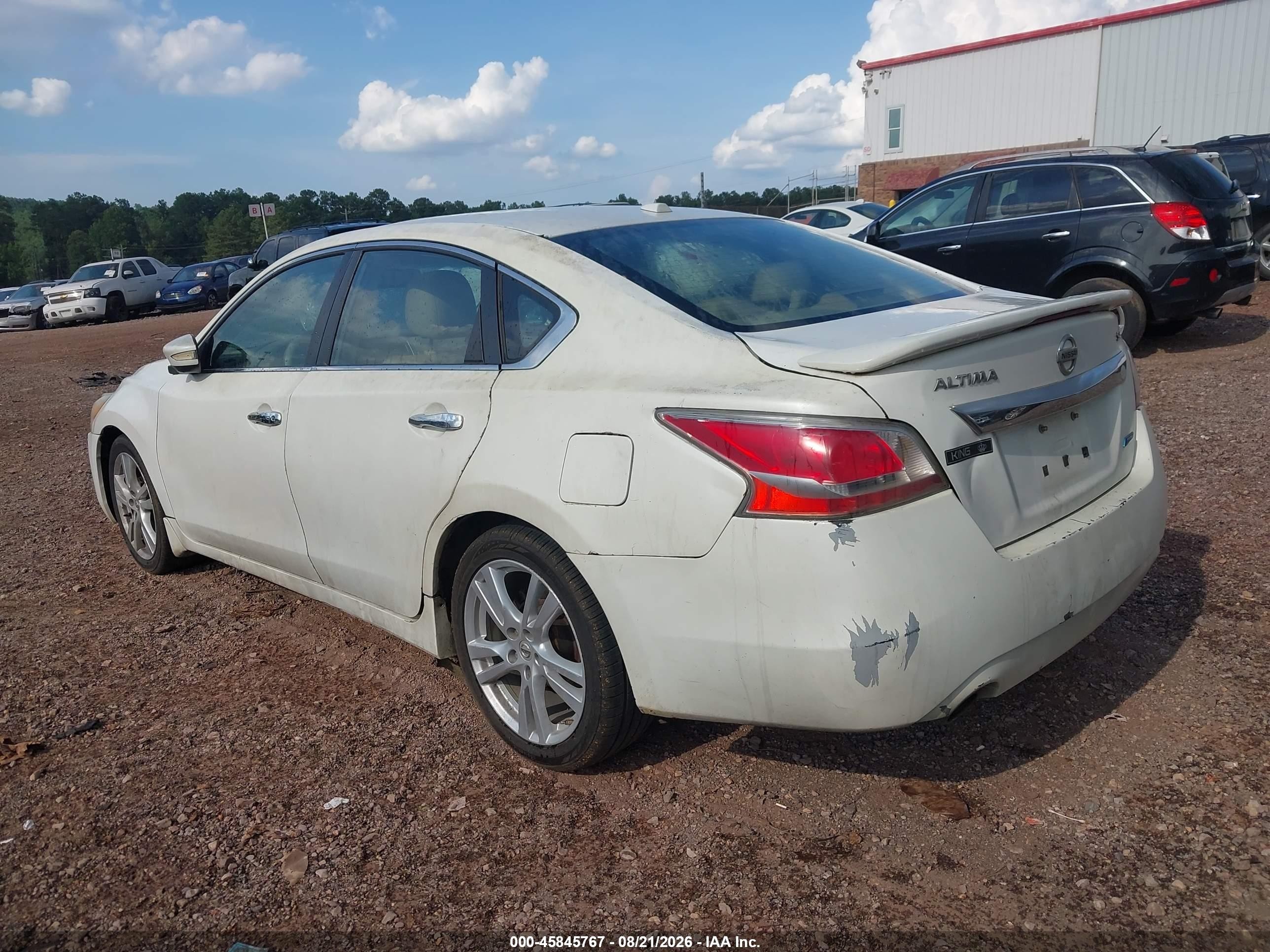 2013 Nissan Altima 2.5 Sl White vin: 1N4AL3APXDN528667