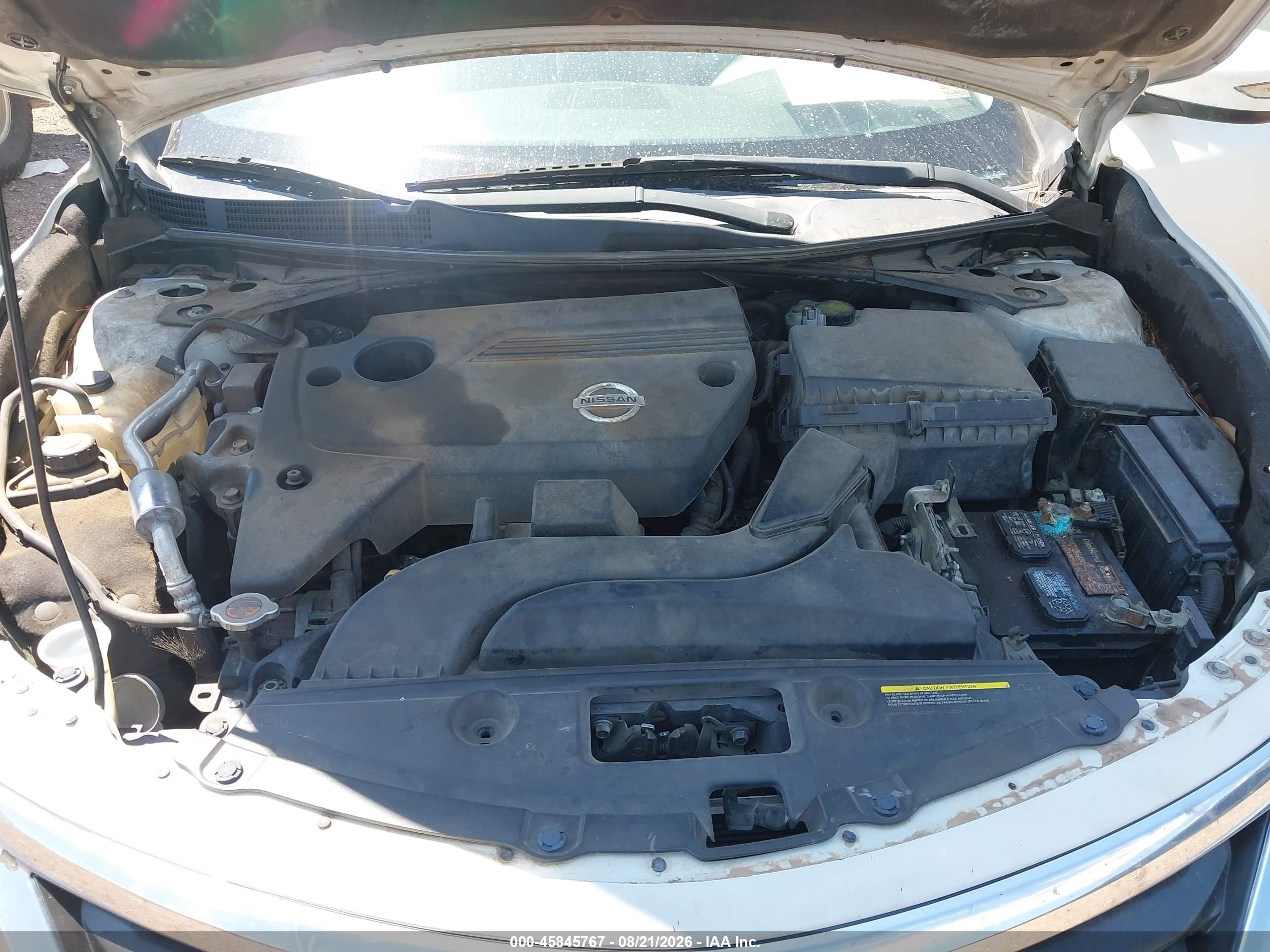 2013 Nissan Altima 2.5 Sl White vin: 1N4AL3APXDN528667