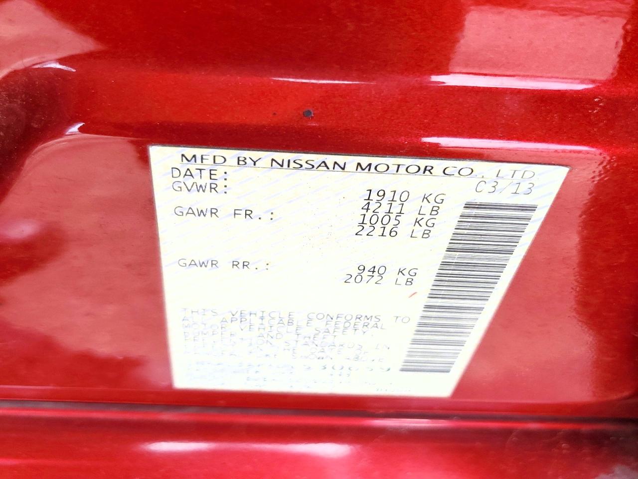 2013 Nissan Altima 2.5 Burgundy vin: 1N4AL3APXDN530659