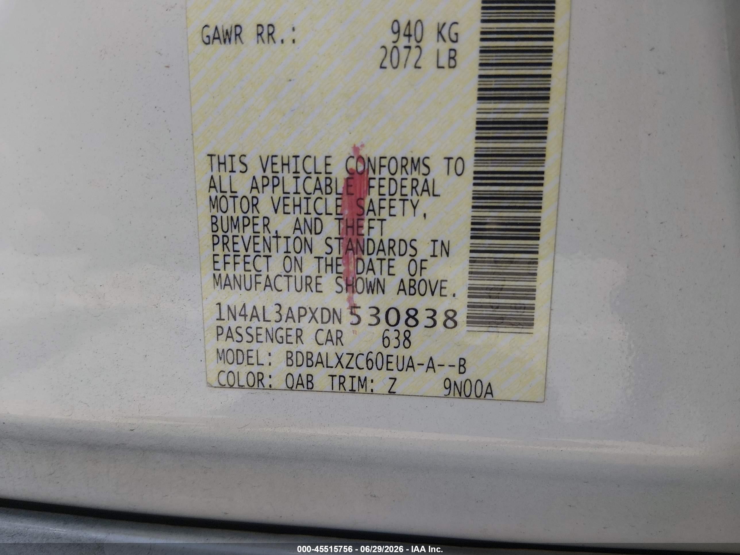 2013 Nissan Altima 2.5 Sl White vin: 1N4AL3APXDN530838
