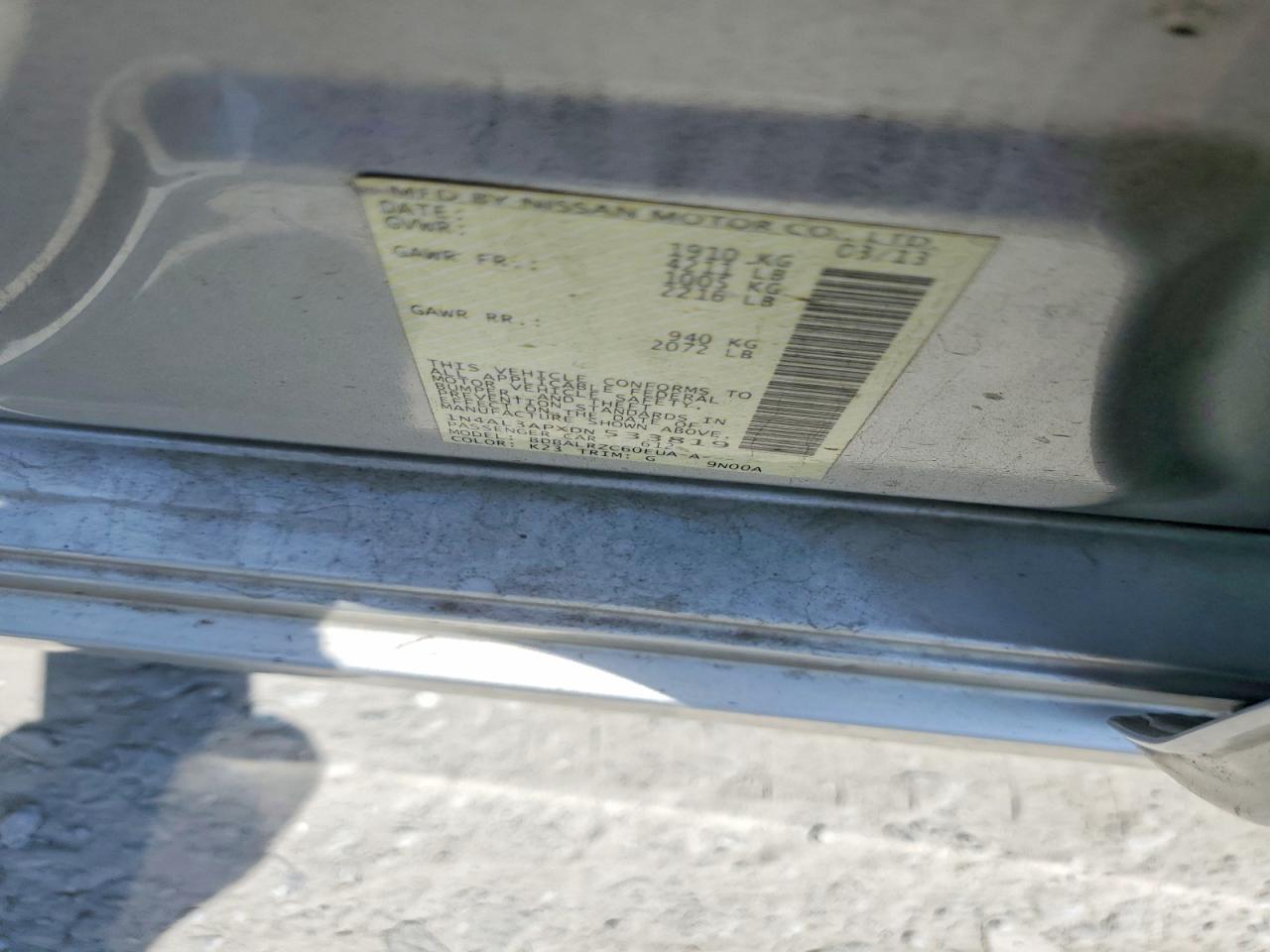 2013 Nissan Altima 2.5 Silver vin: 1N4AL3APXDN533819