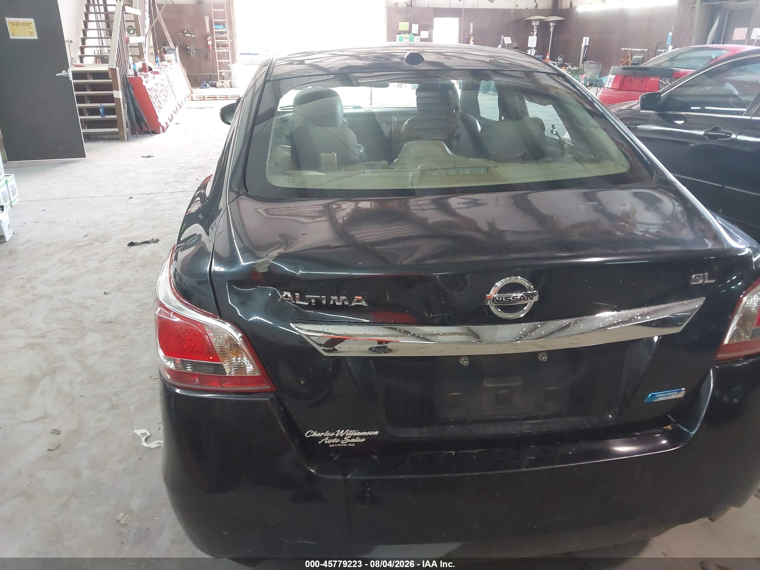 2013 Nissan Altima 2.5 Sl Black vin: 1N4AL3APXDN543430