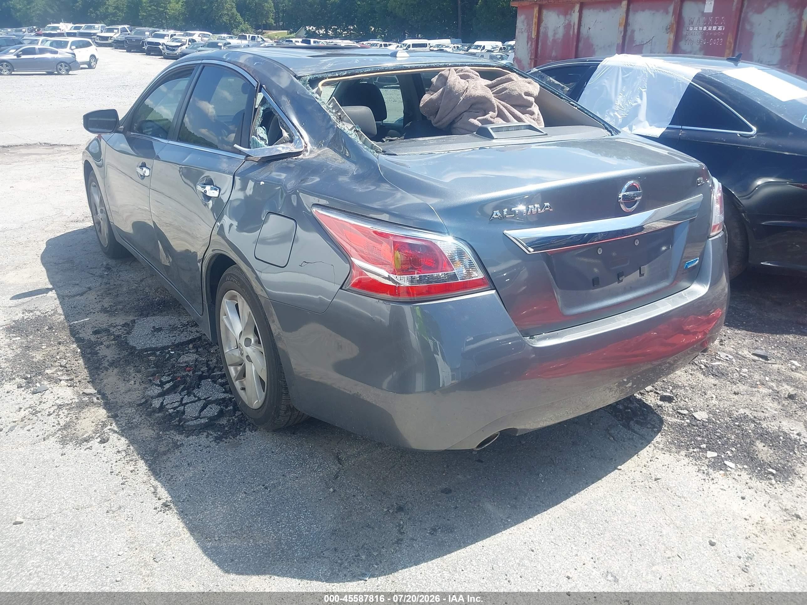 2014 Nissan Altima 2.5 Sl Gray vin: 1N4AL3APXEC113961