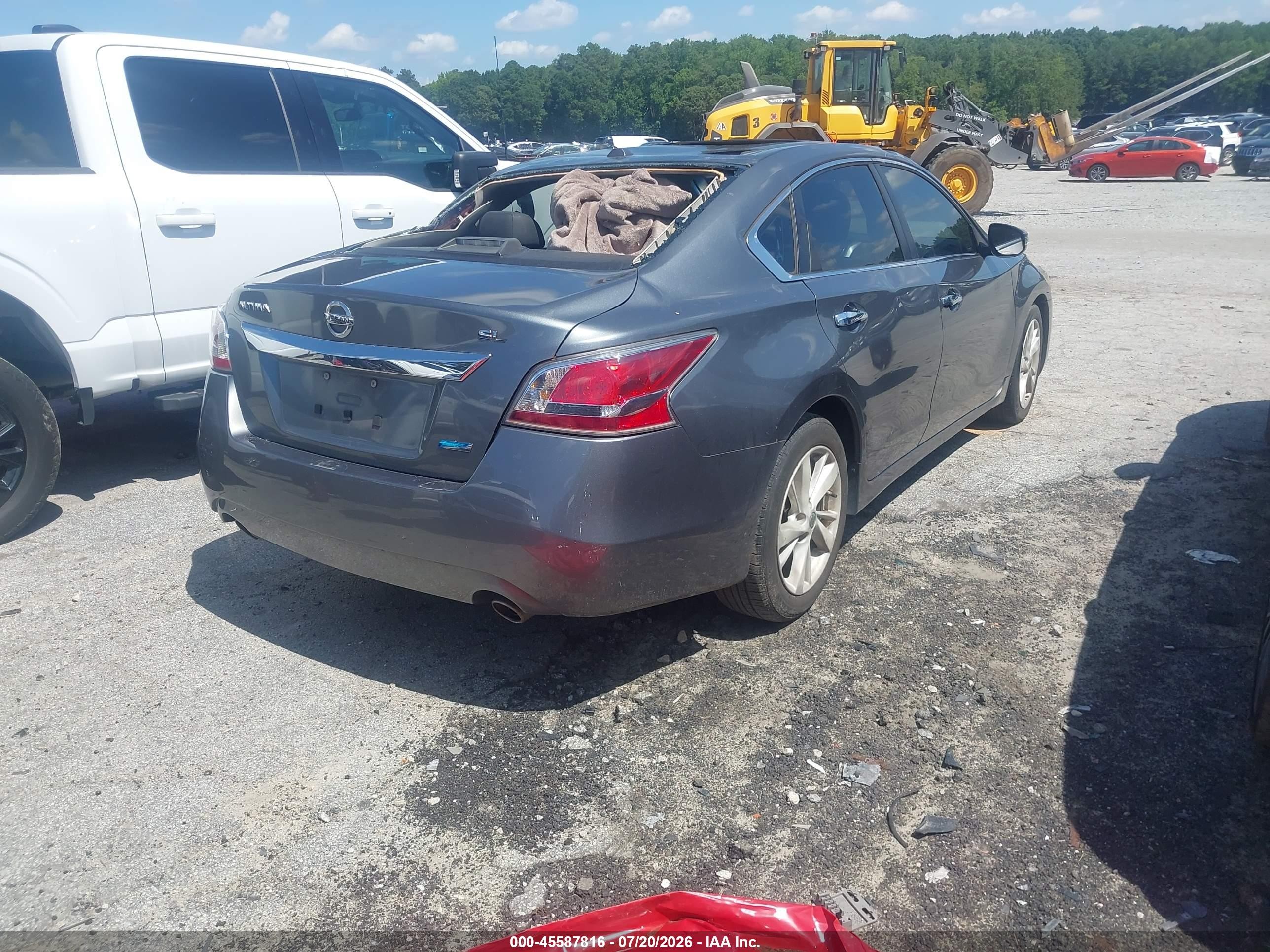2014 Nissan Altima 2.5 Sl Gray vin: 1N4AL3APXEC113961