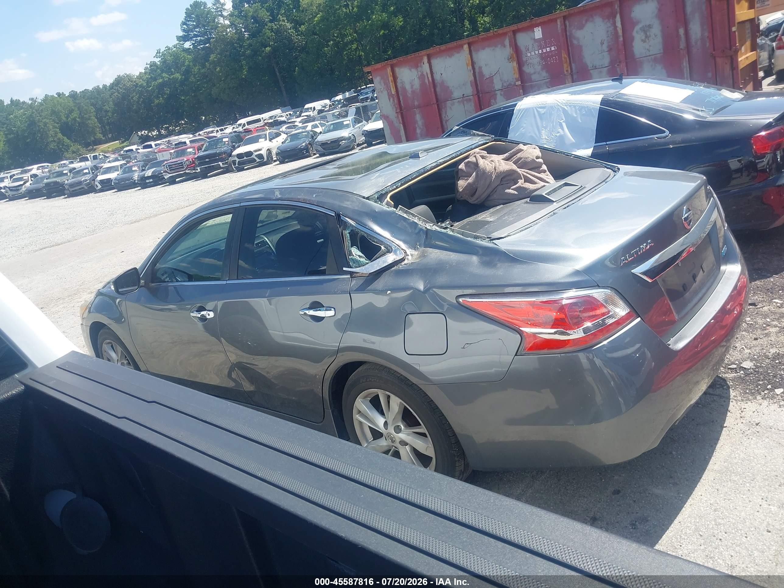 2014 Nissan Altima 2.5 Sl Gray vin: 1N4AL3APXEC113961