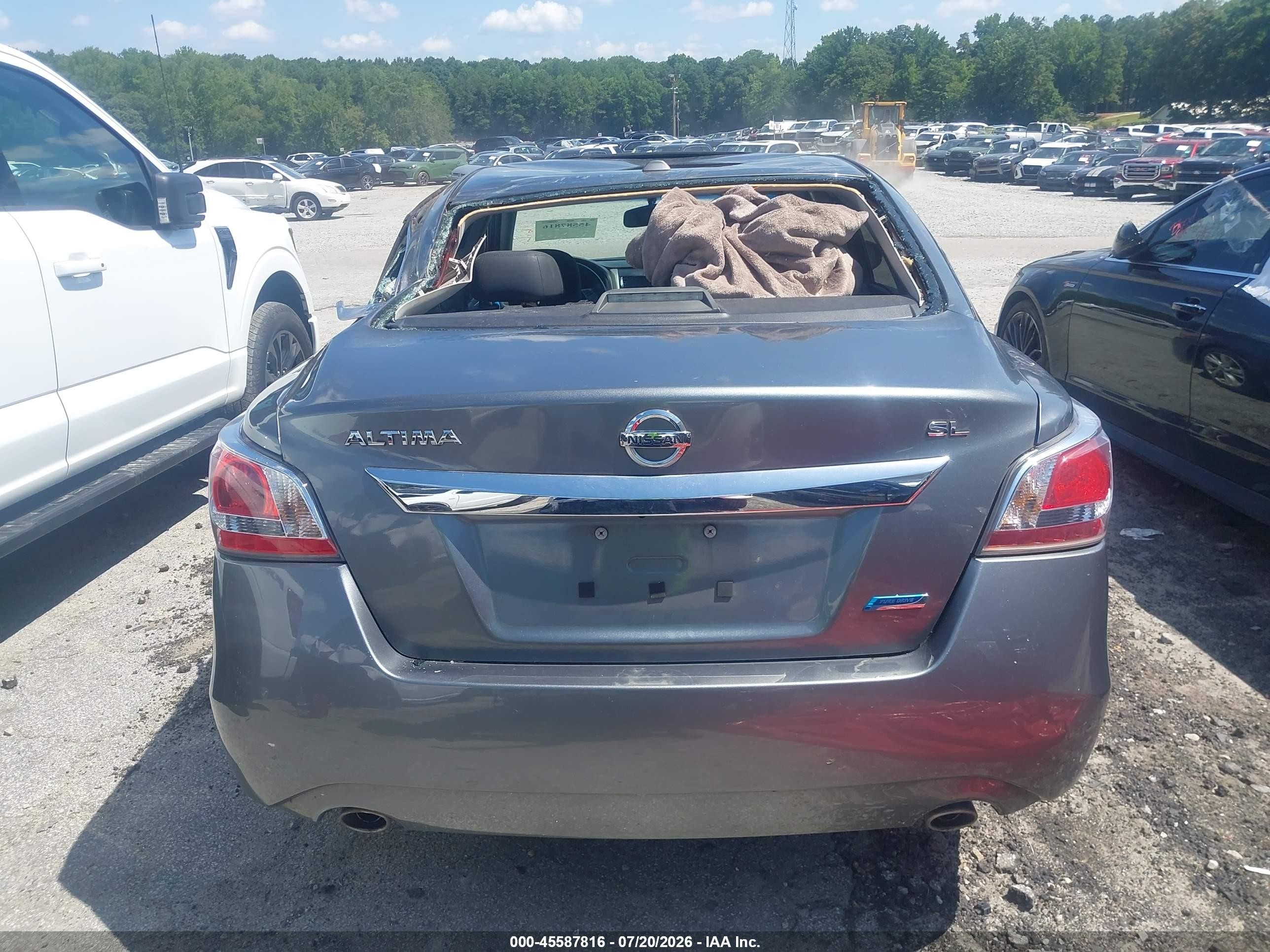 2014 Nissan Altima 2.5 Sl Gray vin: 1N4AL3APXEC113961