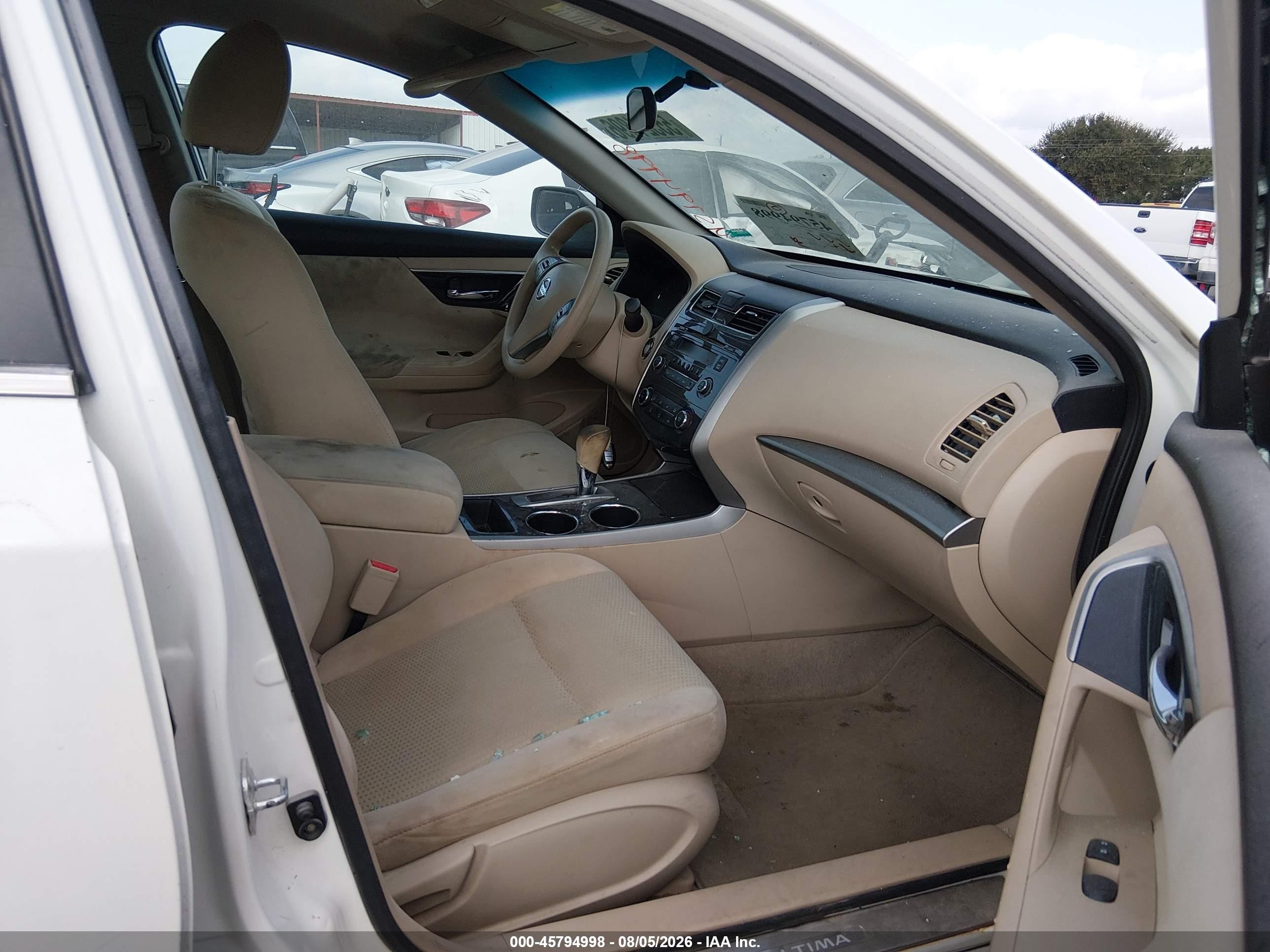2014 Nissan Altima 2.5 S White vin: 1N4AL3APXEC125687