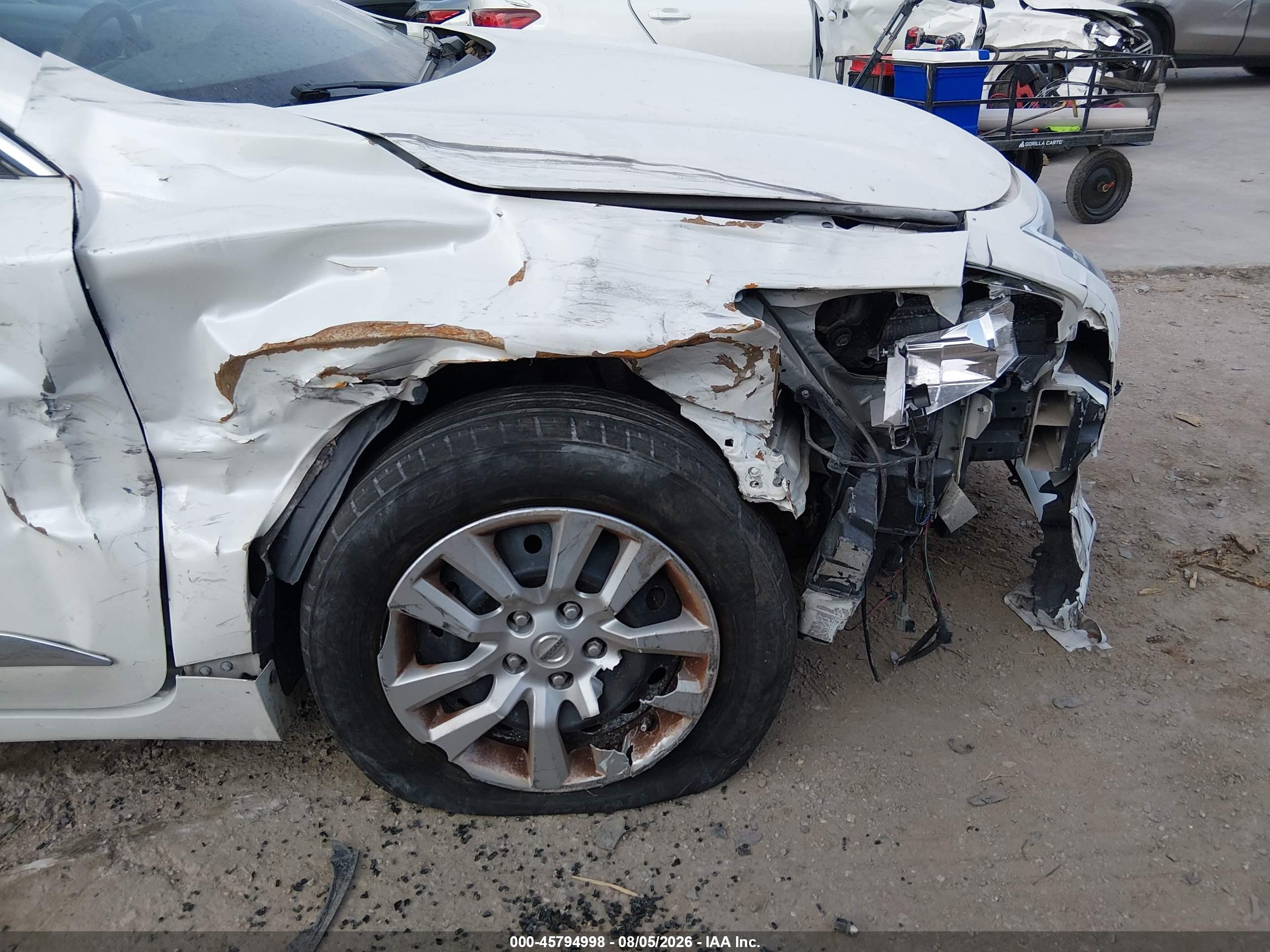2014 Nissan Altima 2.5 S White vin: 1N4AL3APXEC125687
